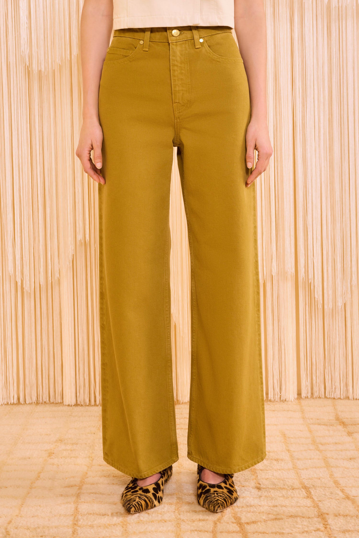 The Willow Baggy Leg Jean - Argan