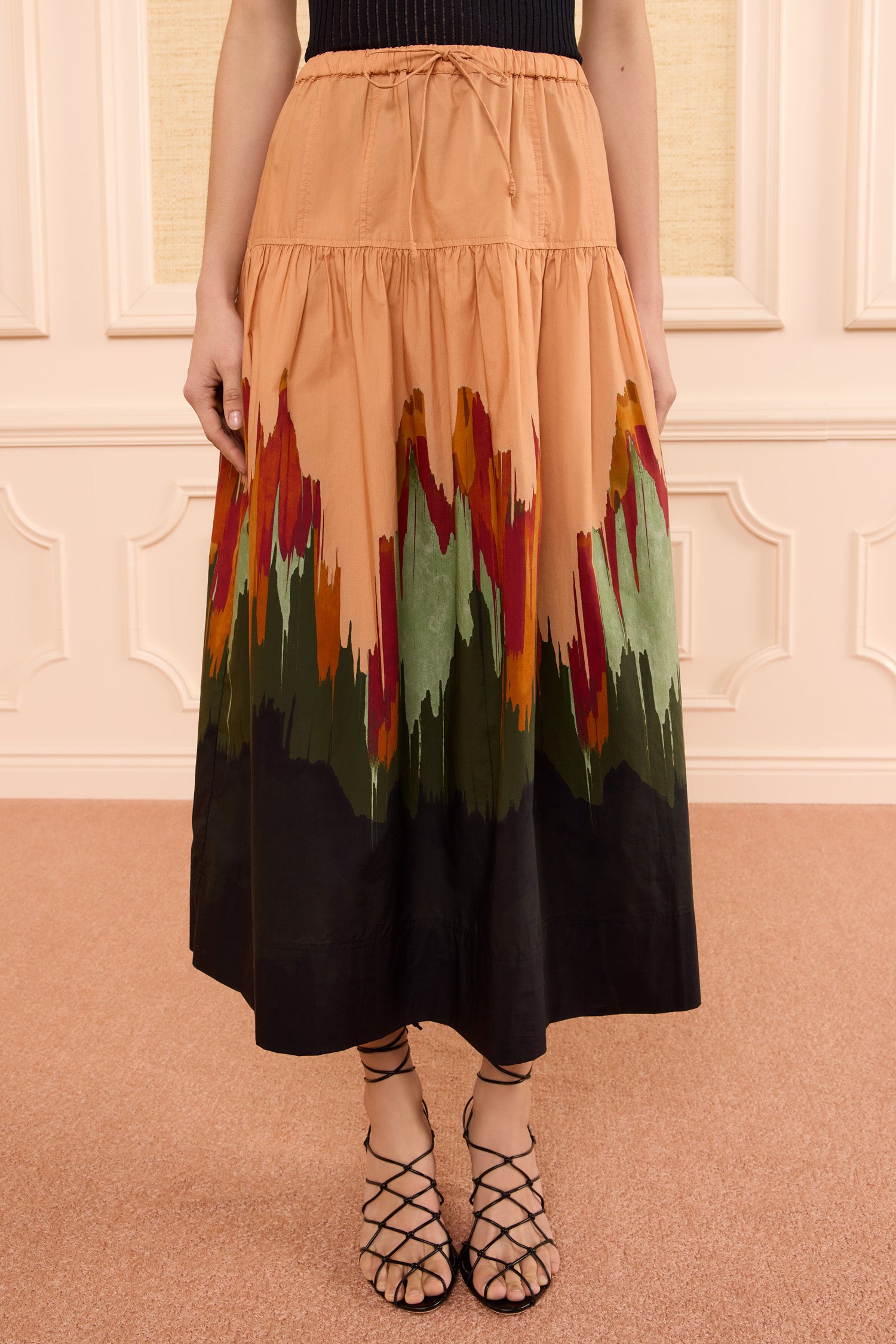 Theodora Cotton Skirt - Agate