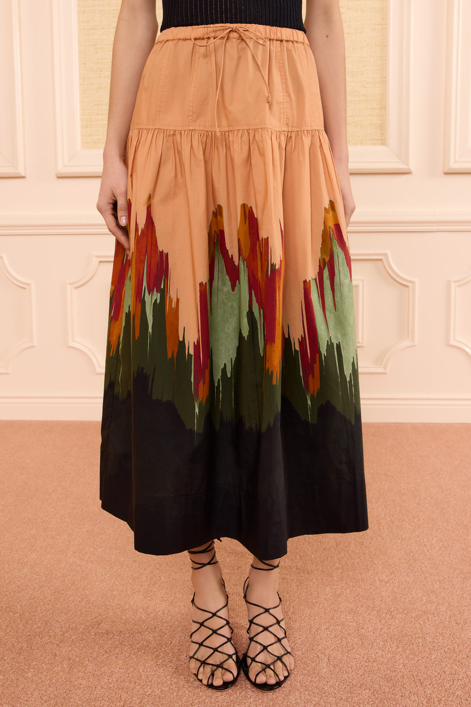 Theodora Cotton Skirt - Agate
