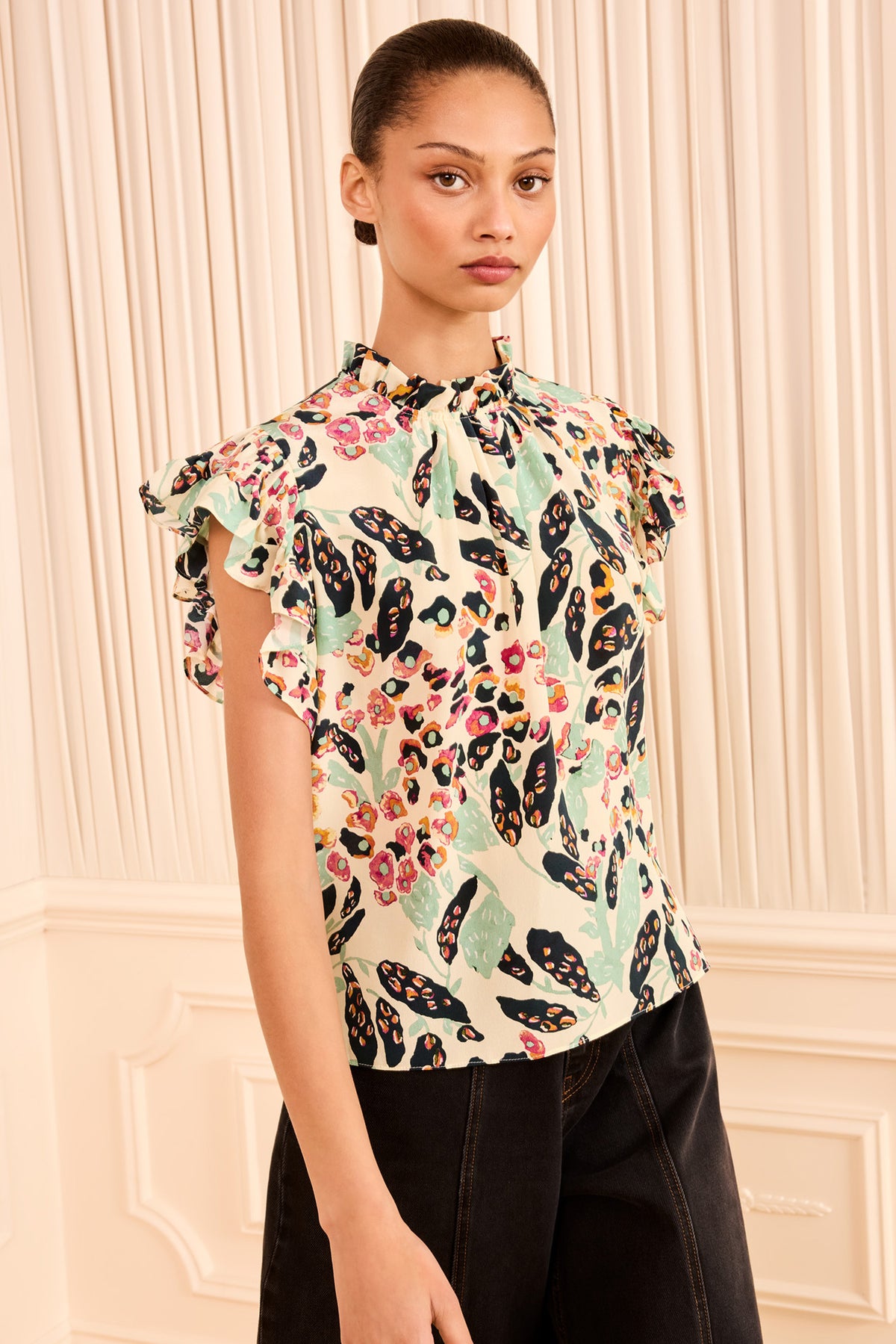 Twyla Ruched Top - Calla Lily