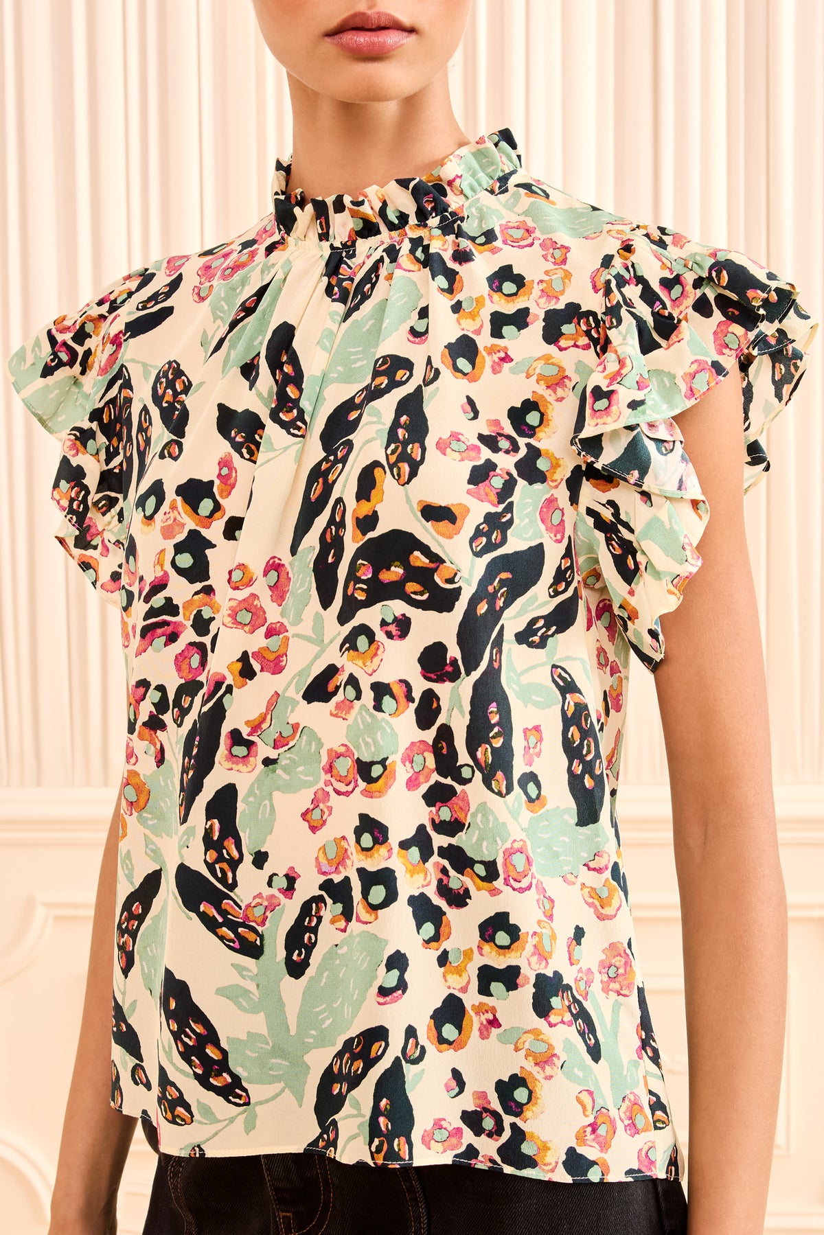 Twyla Ruched Top - Calla Lily