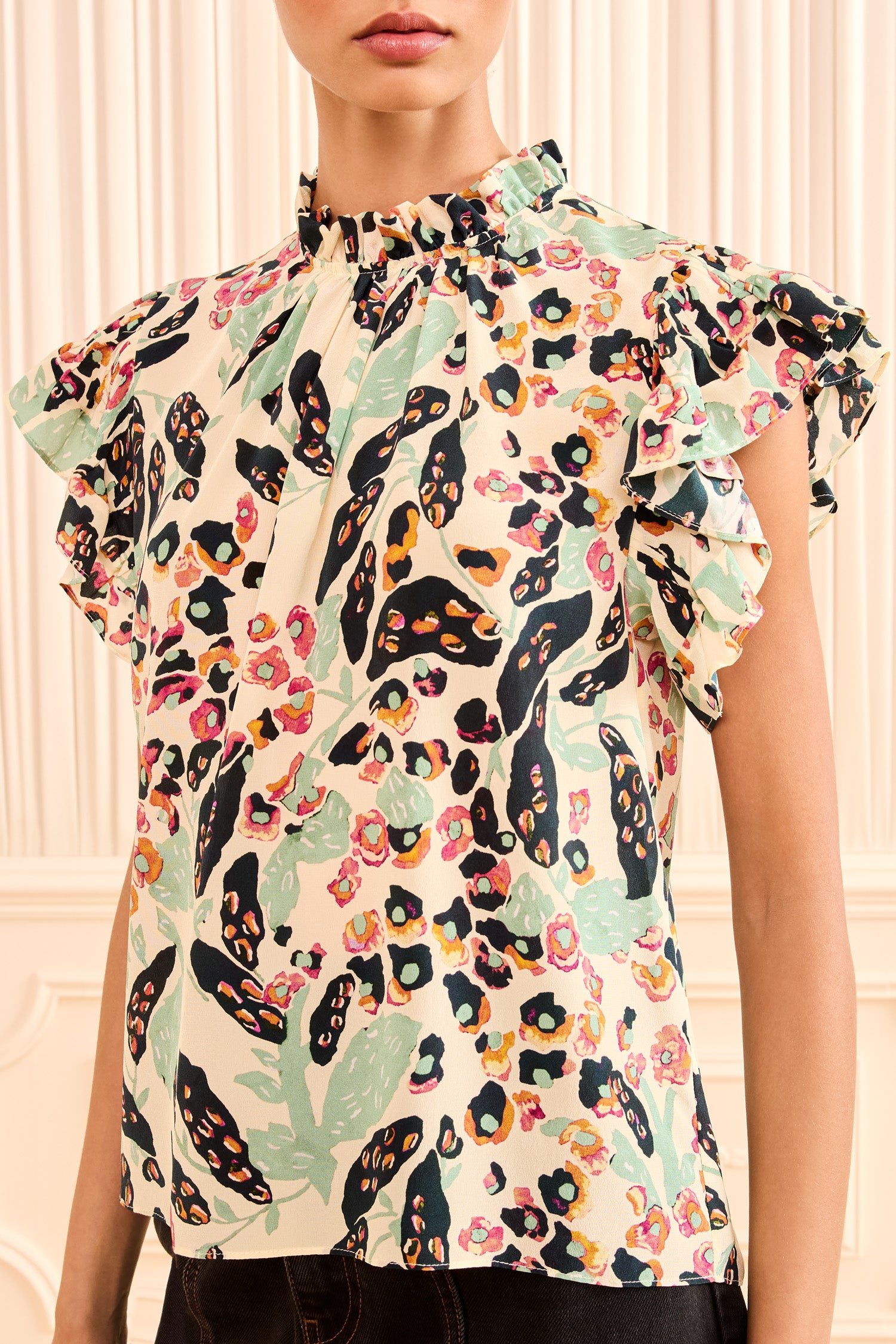 Ulla Johnson Twyla Ruched Top - Calla Lily