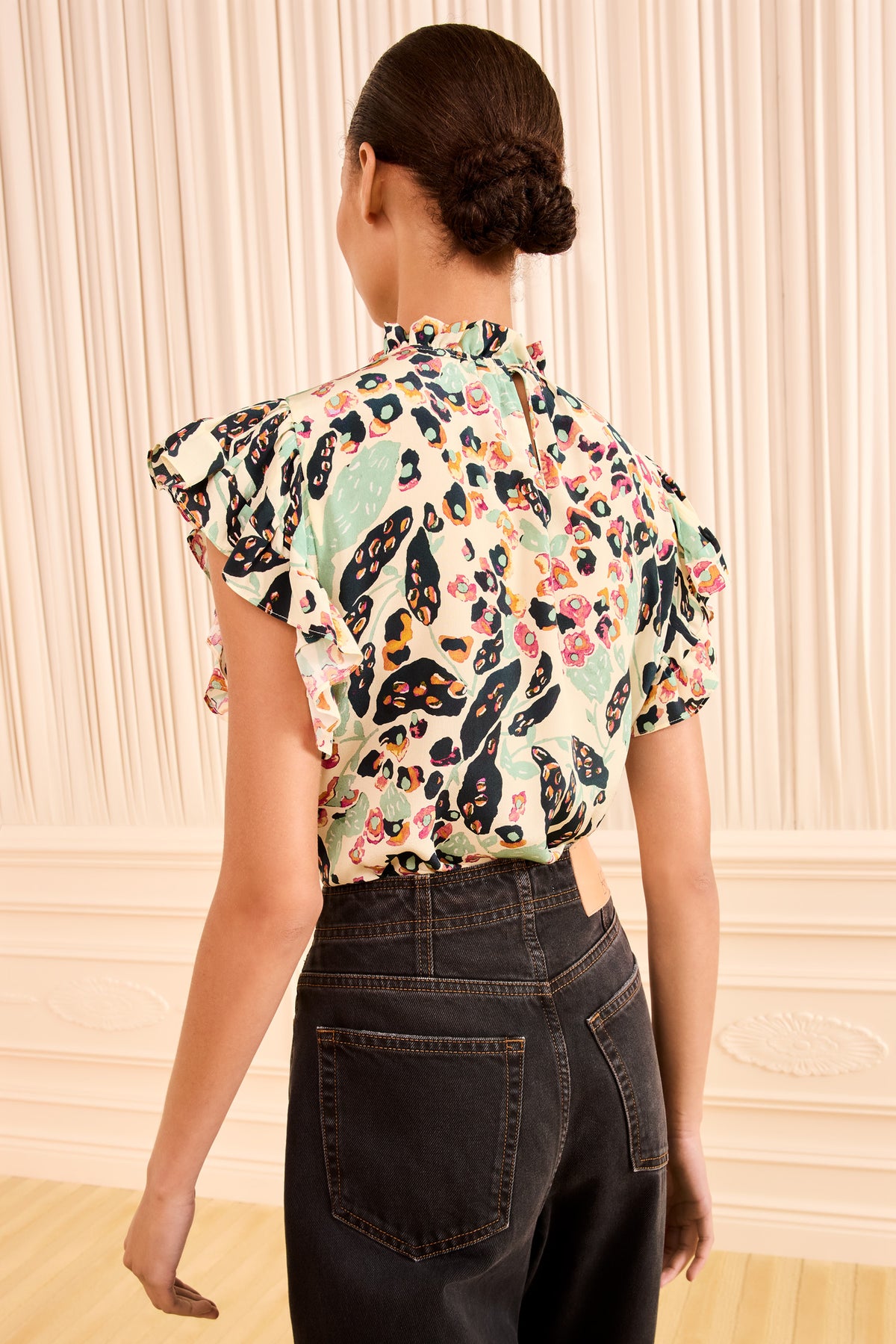 Twyla Ruched Top - Calla Lily