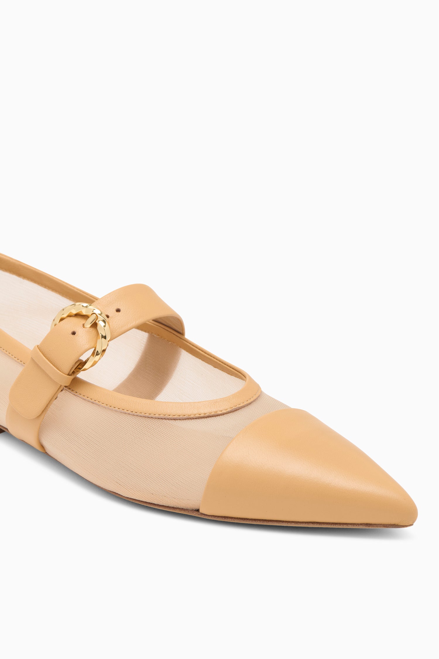 Kiki Mesh Flat - Almond