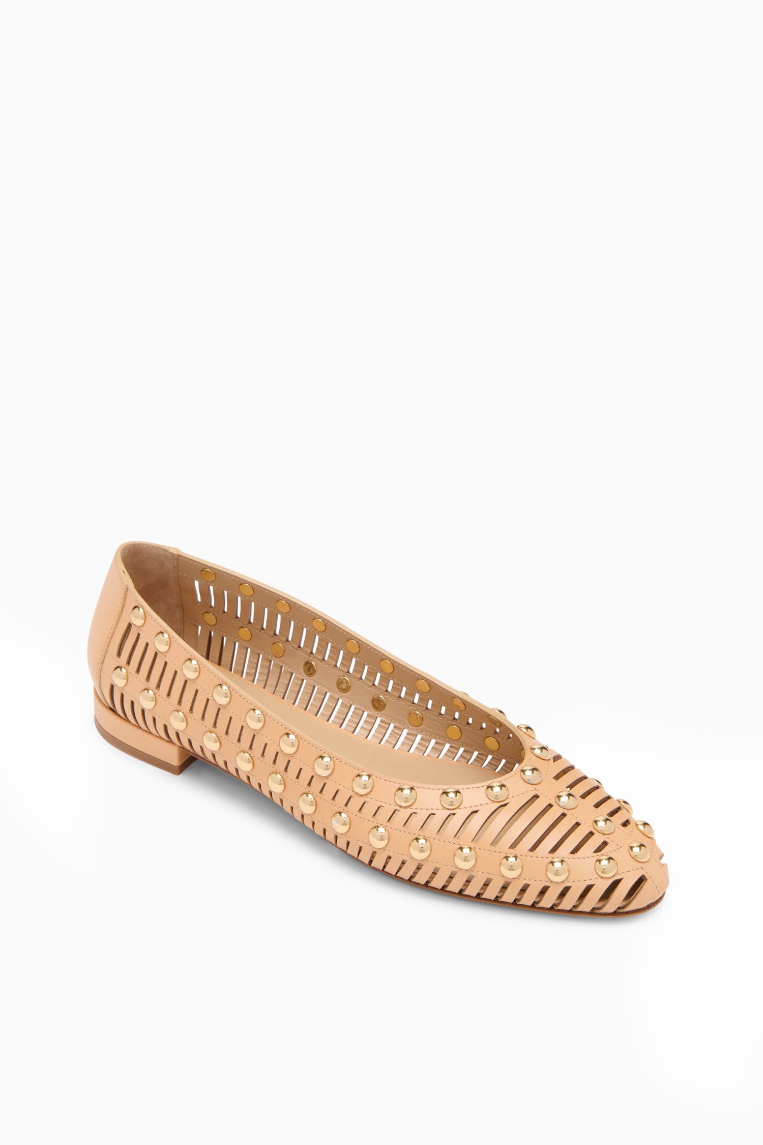 Bijou Studded Ballerina - Almond