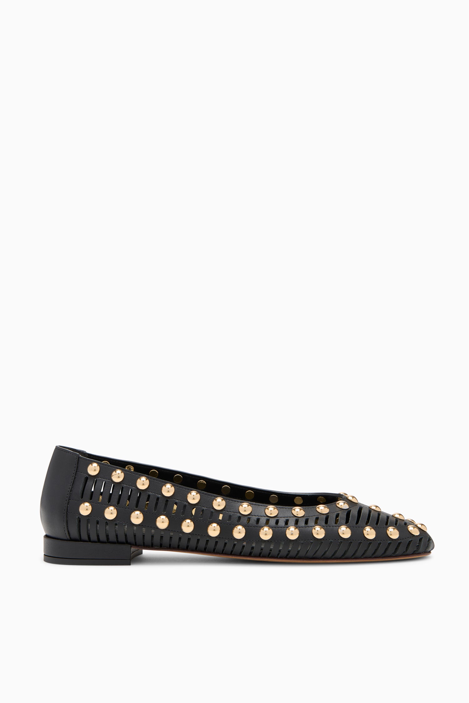 Bijou Studded Ballerina - Noir