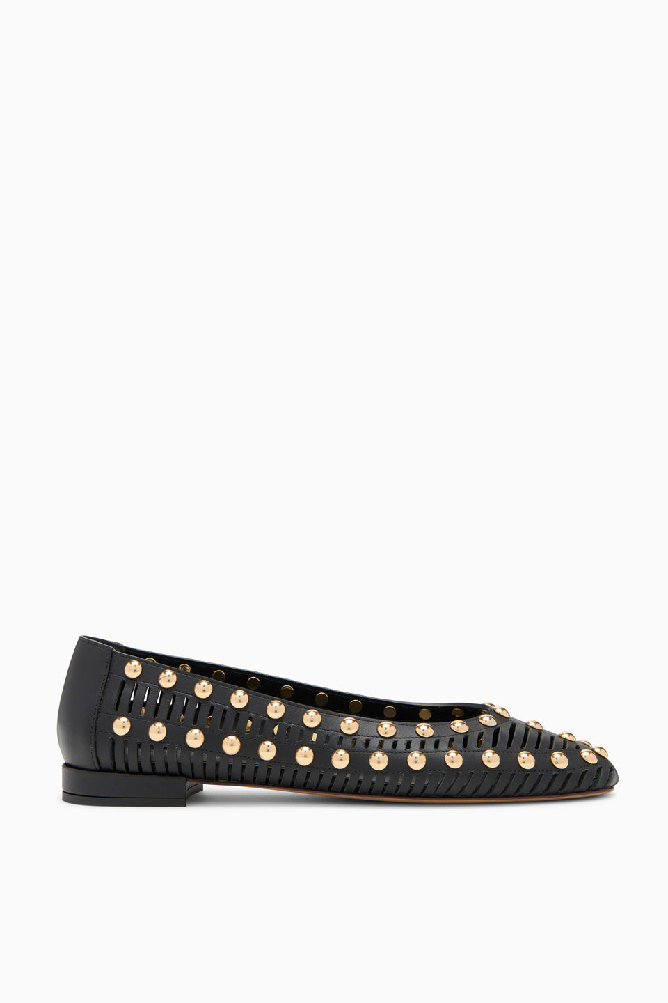 Bijou Studded Ballerina - Noir