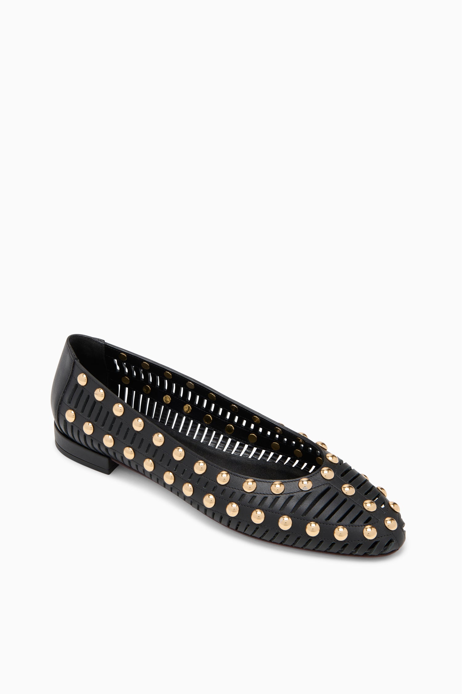 Bijou Studded Ballerina - Noir