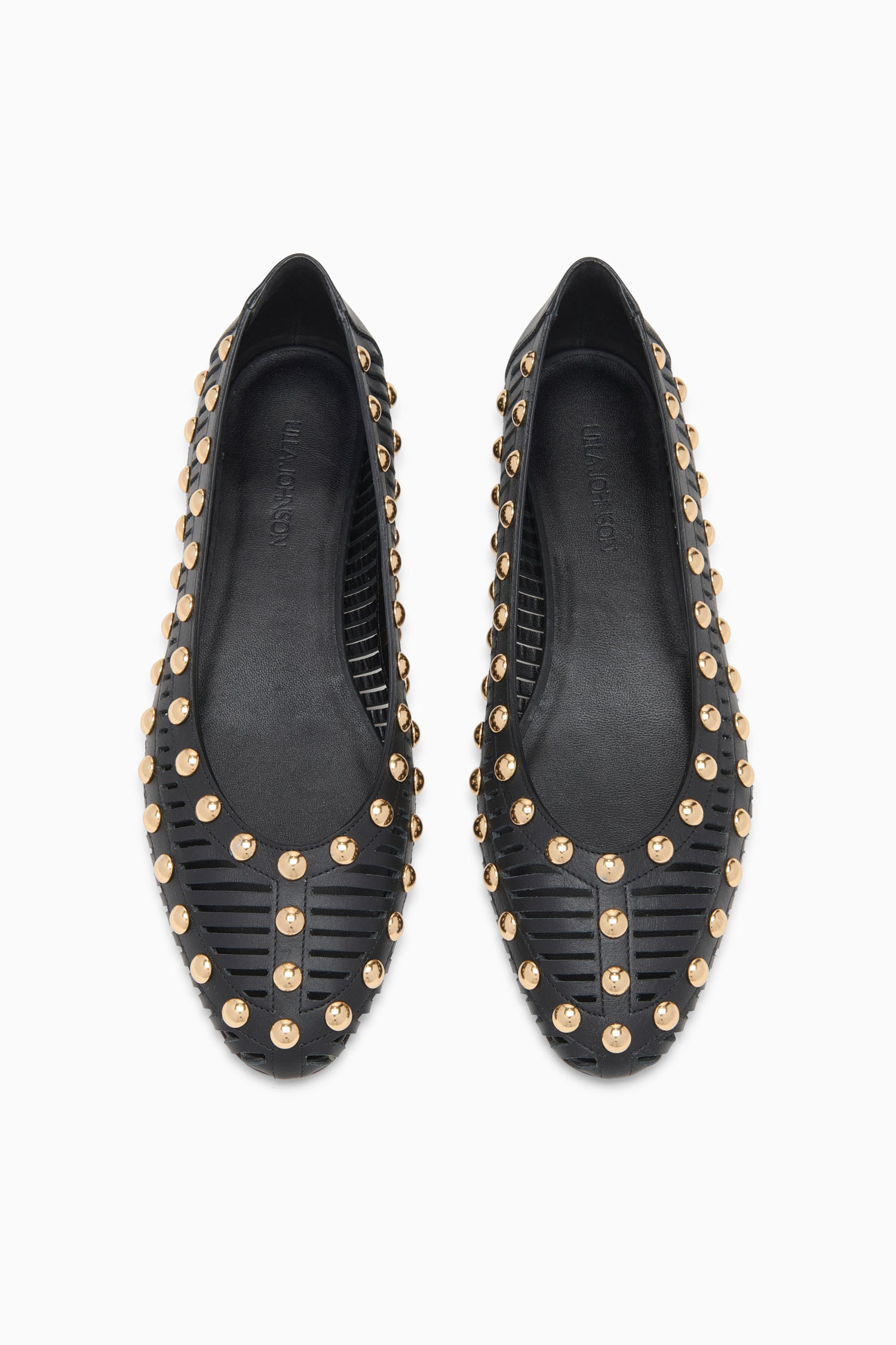 Bijou Studded Ballerina - Noir