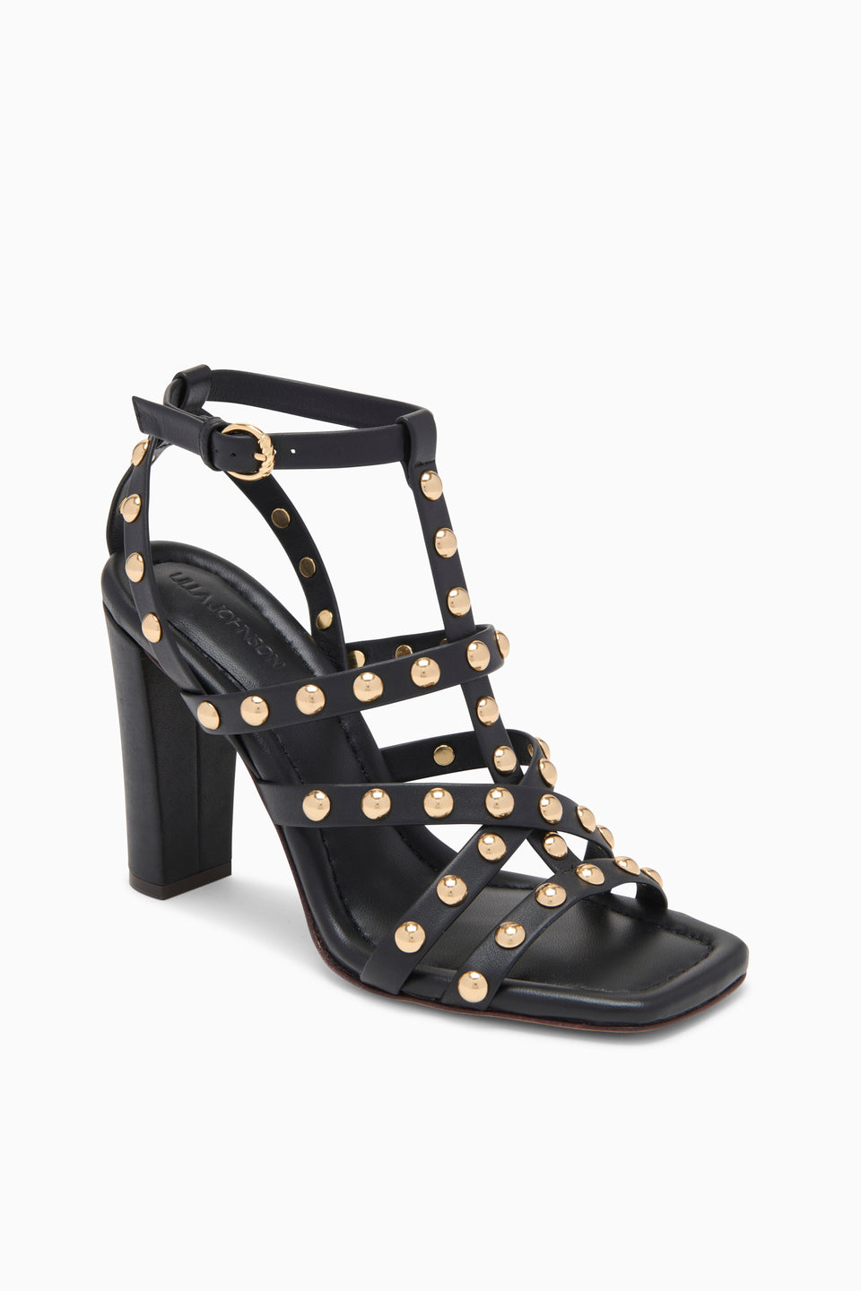 Bijou Studded High Heel - Noir