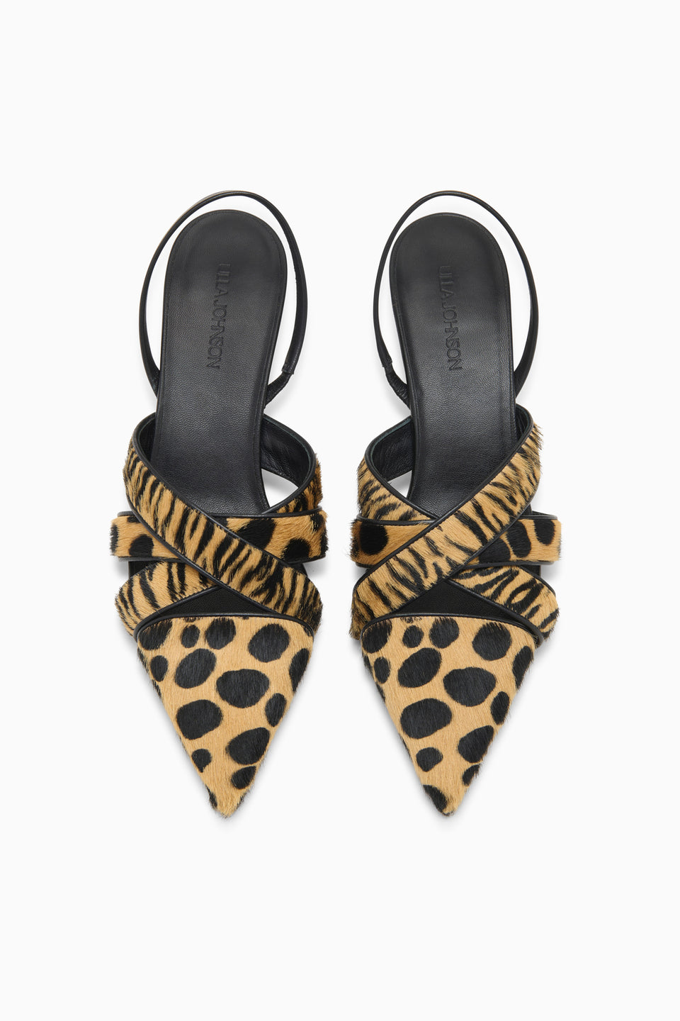 Tahlia Woven Kitten Heel - Animal Mixte