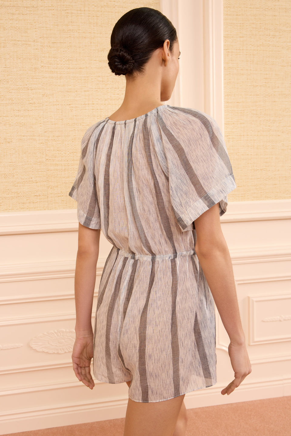 Valeria Jumpsuit Coverup - Salt Stone