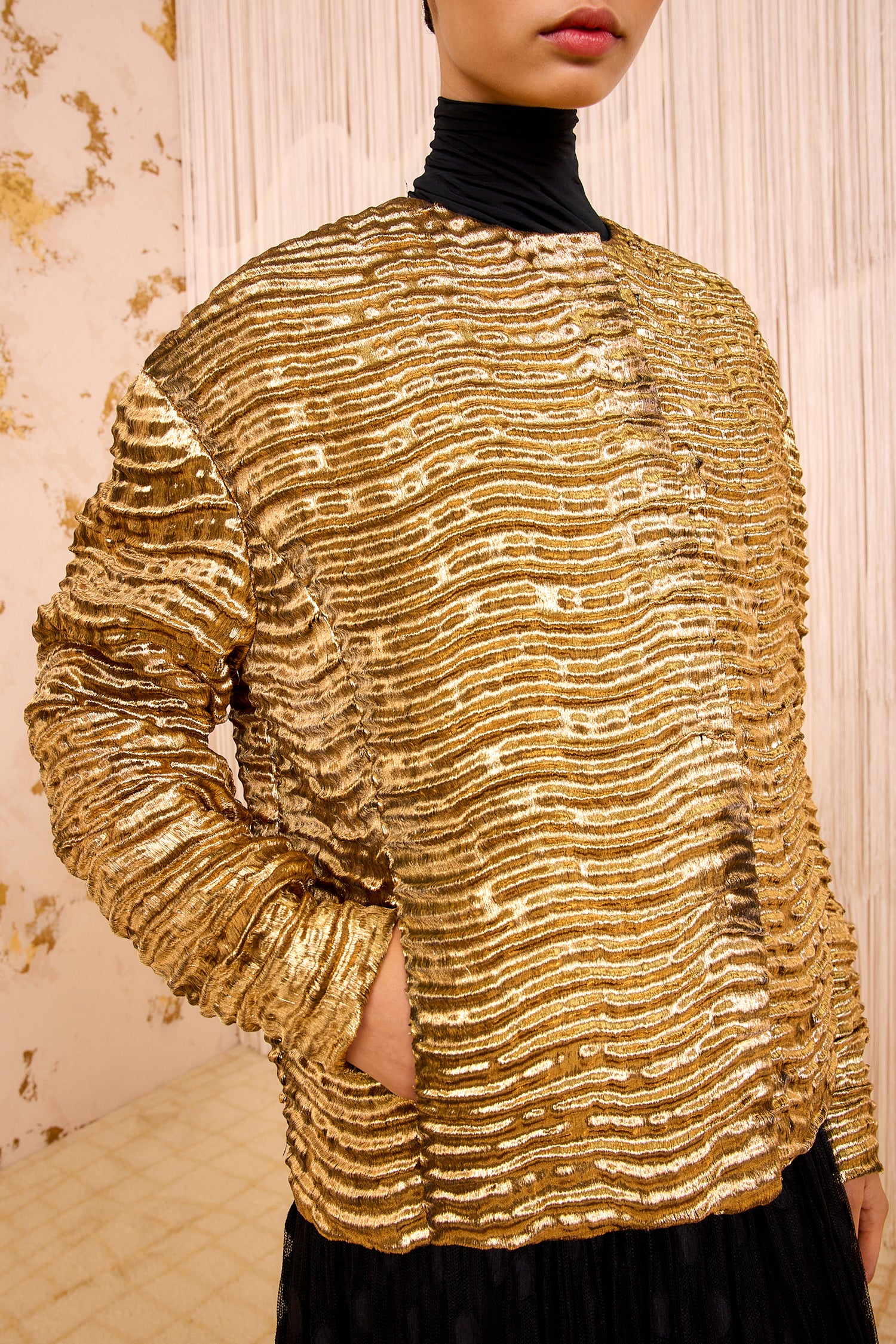 Veeda Metallic Jacket - Oro