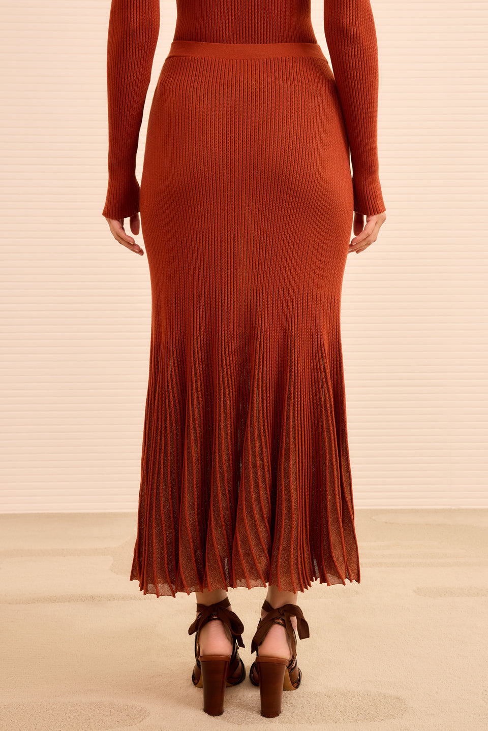 Vera Midi Skirt - Copper