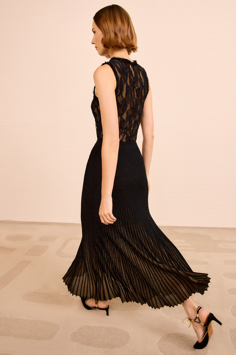 Vera Midi Skirt - Noir