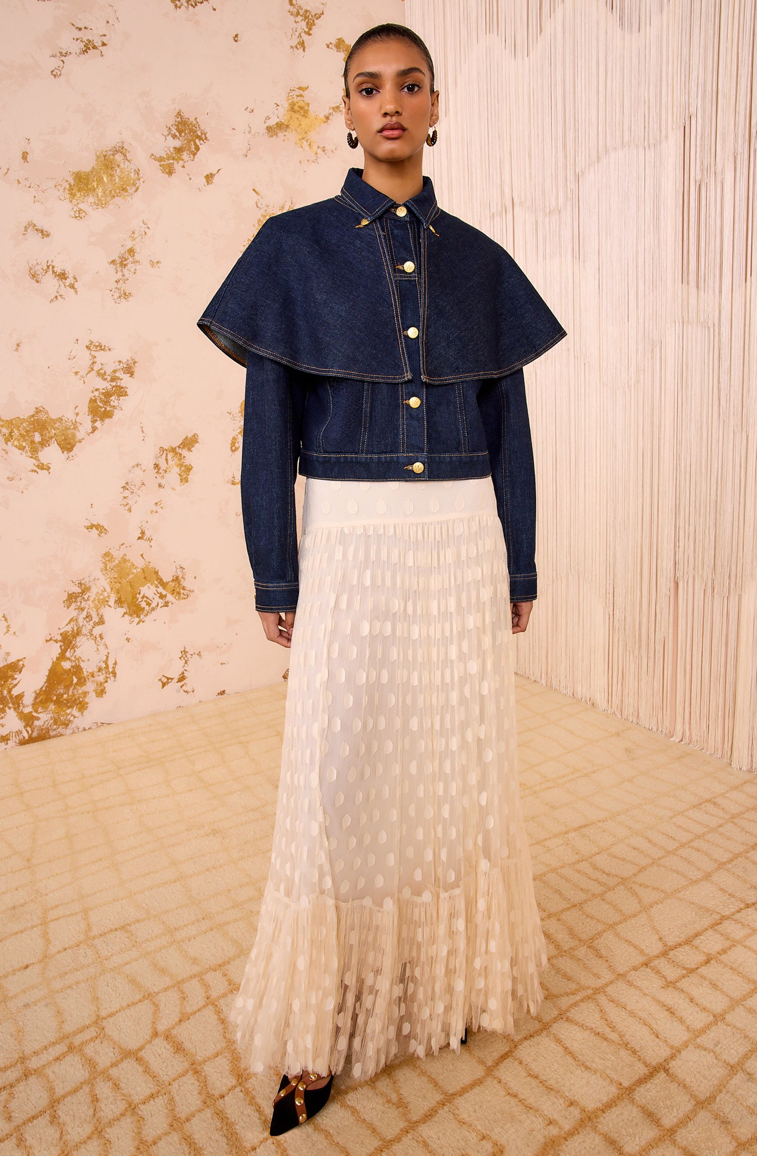 Ulla Johnson Vera Lace High Waist Maxi Skirt - Pearl