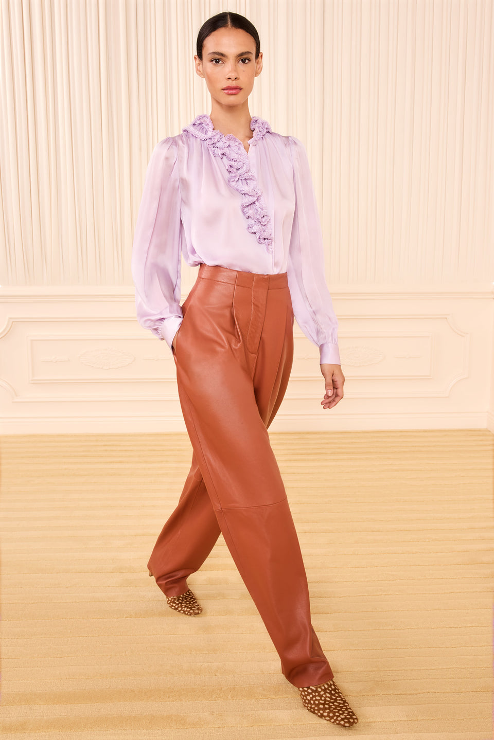 ⁣⁢Willhemina Bluse - Blauregen⁤⁣