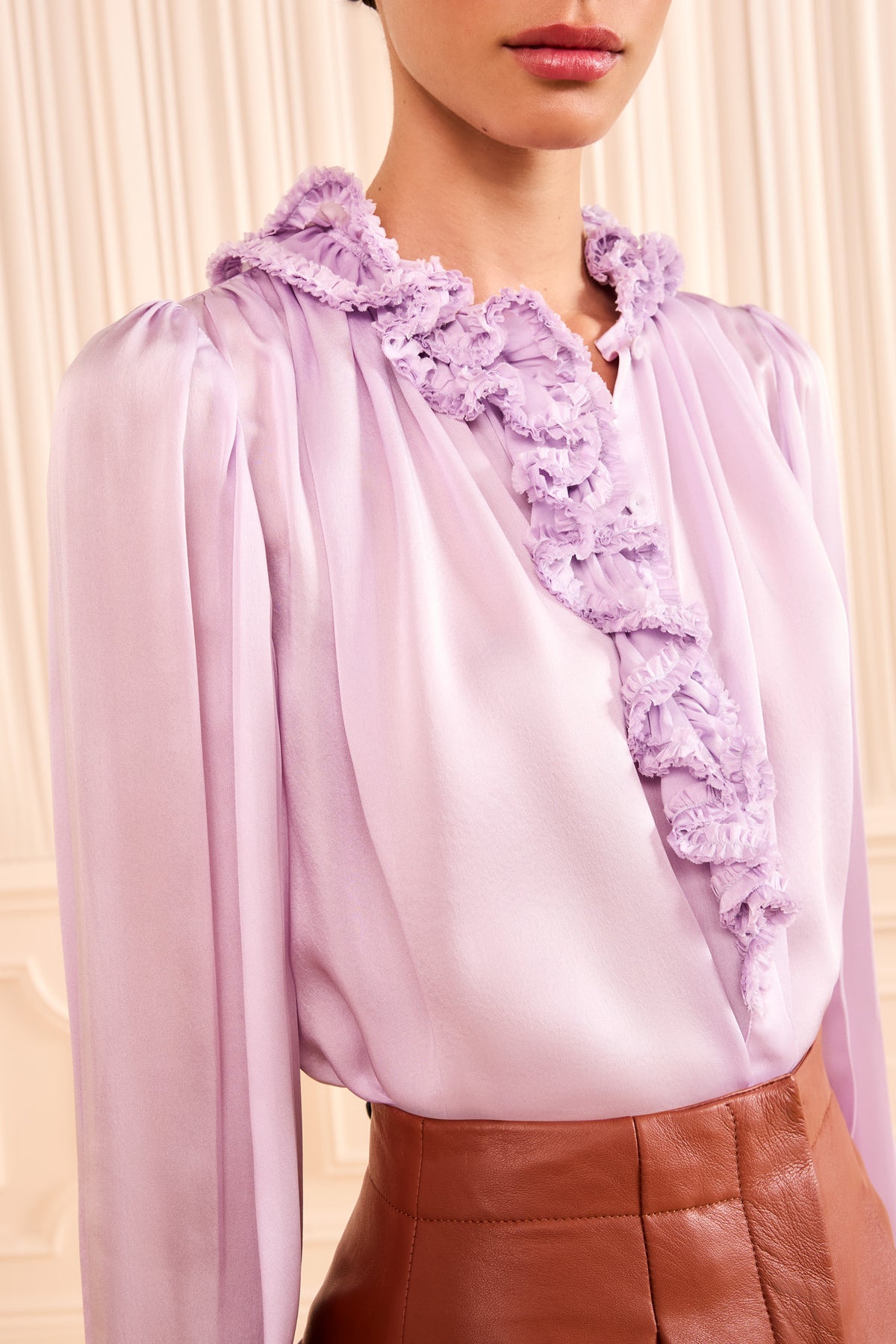⁣⁢Willhemina Bluse - Blauregen⁤⁣