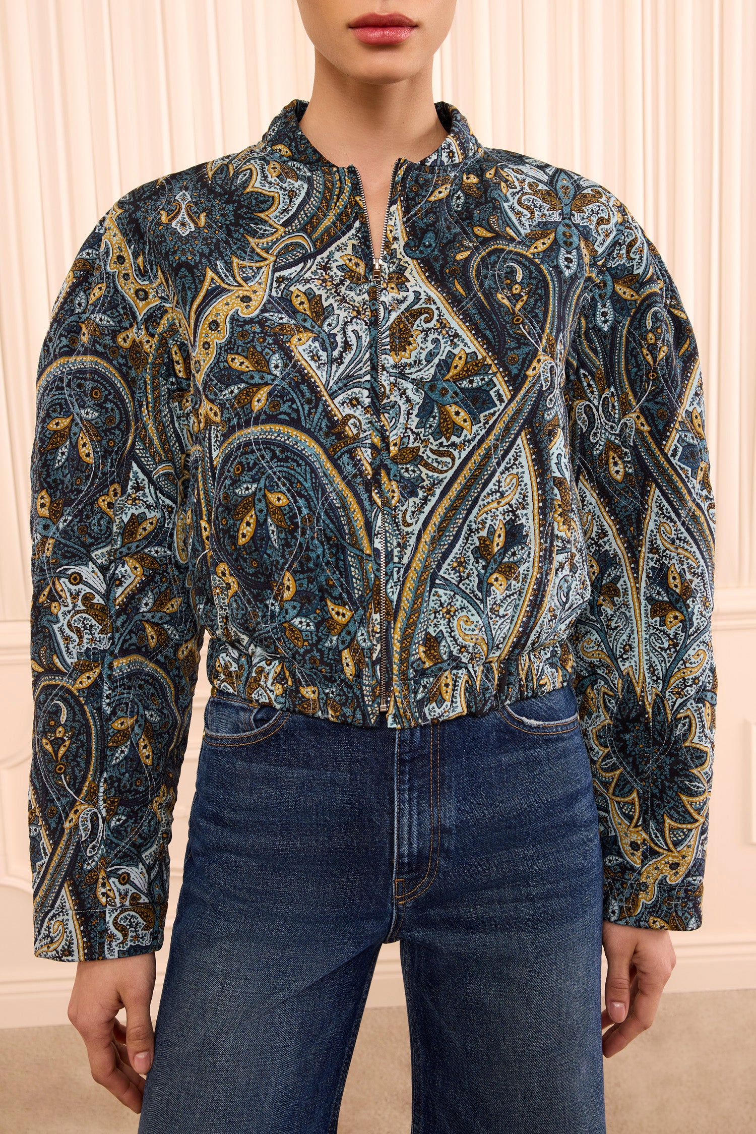 Ulla Johnson Yara Silk Jacket - Prussian