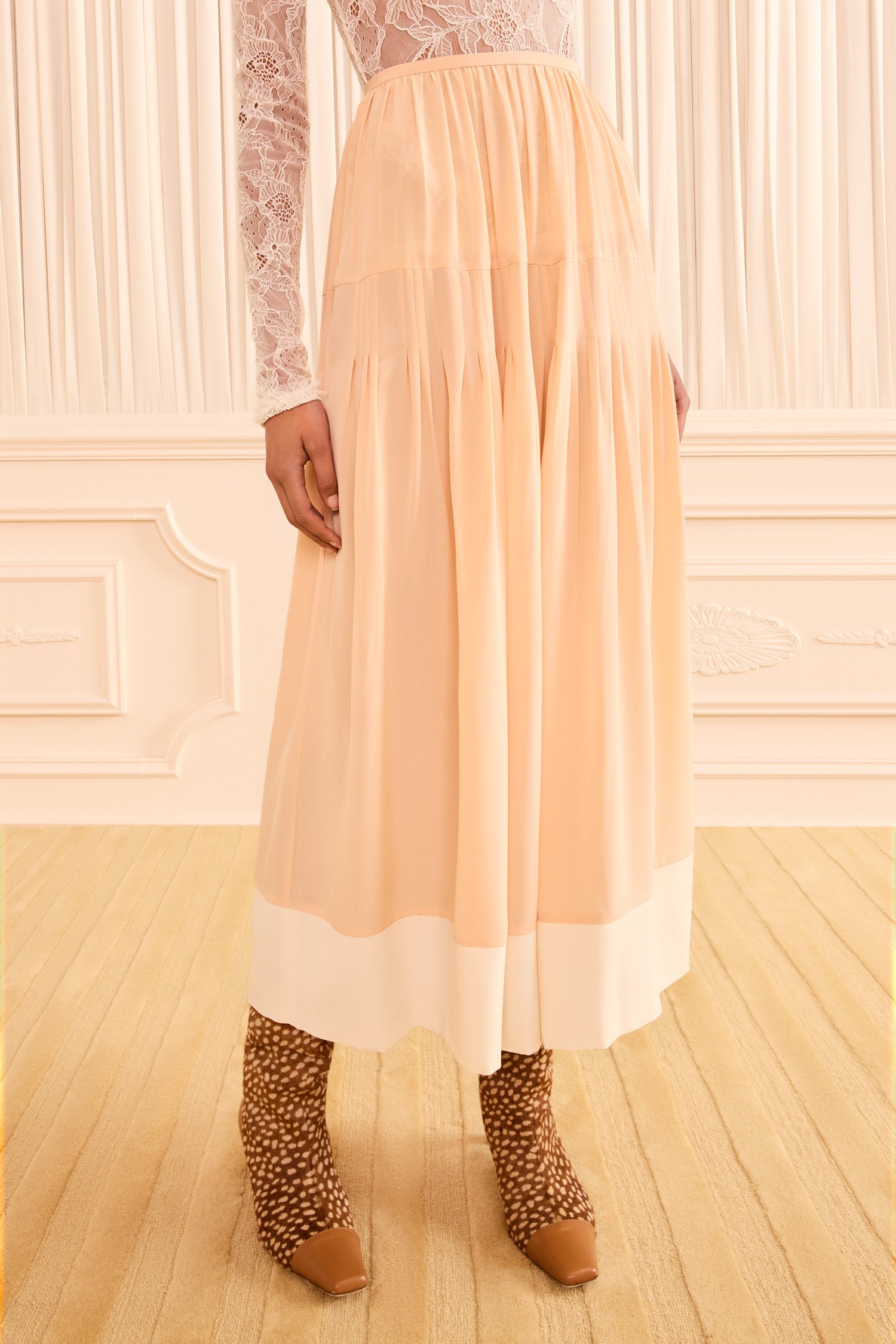 Ulla Johnson Yvette Midi Skirt - Peony