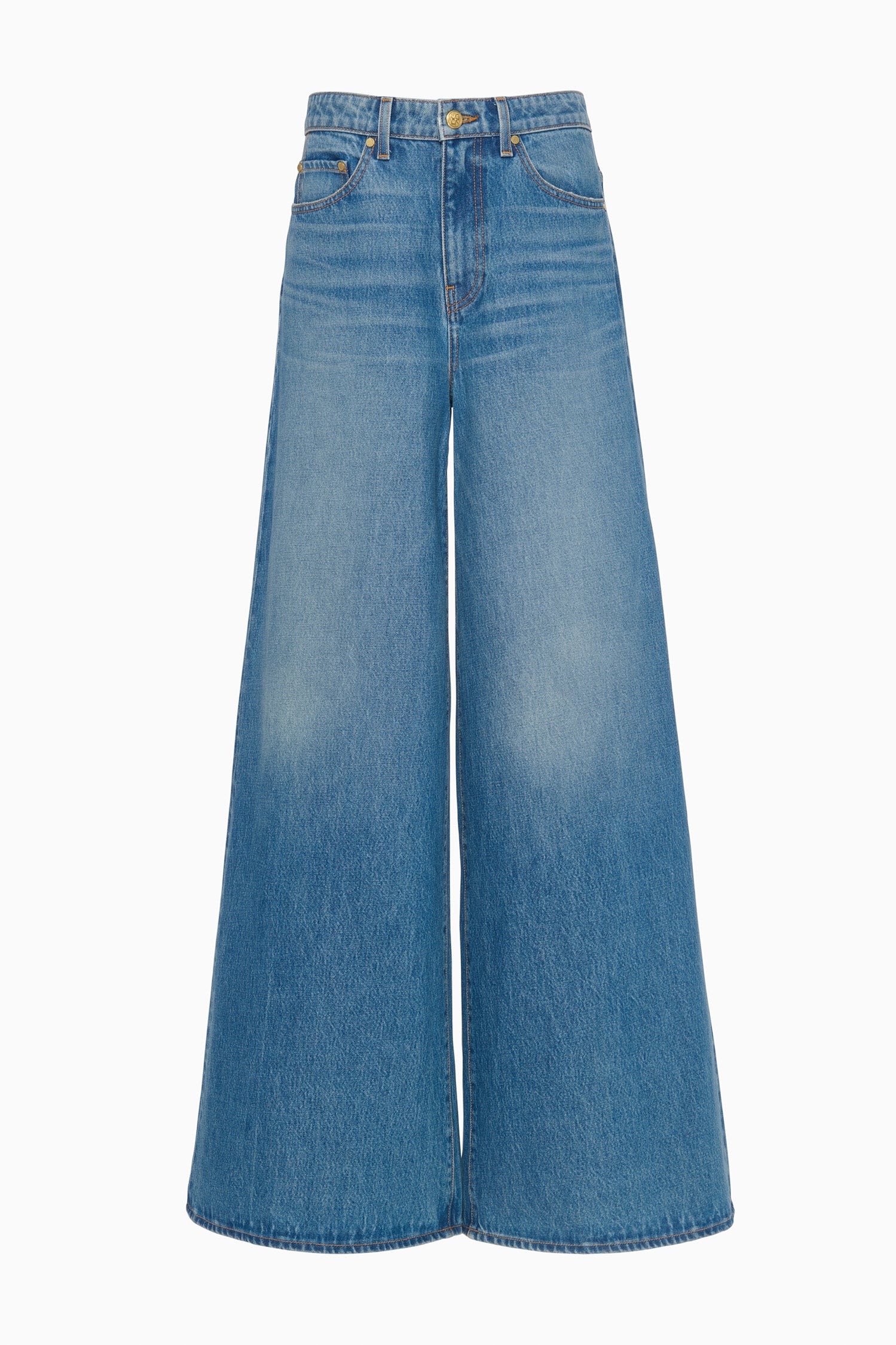 The Zephyr Jean - Danube Mid Rise Wide Leg Jean - Ulla Johnson