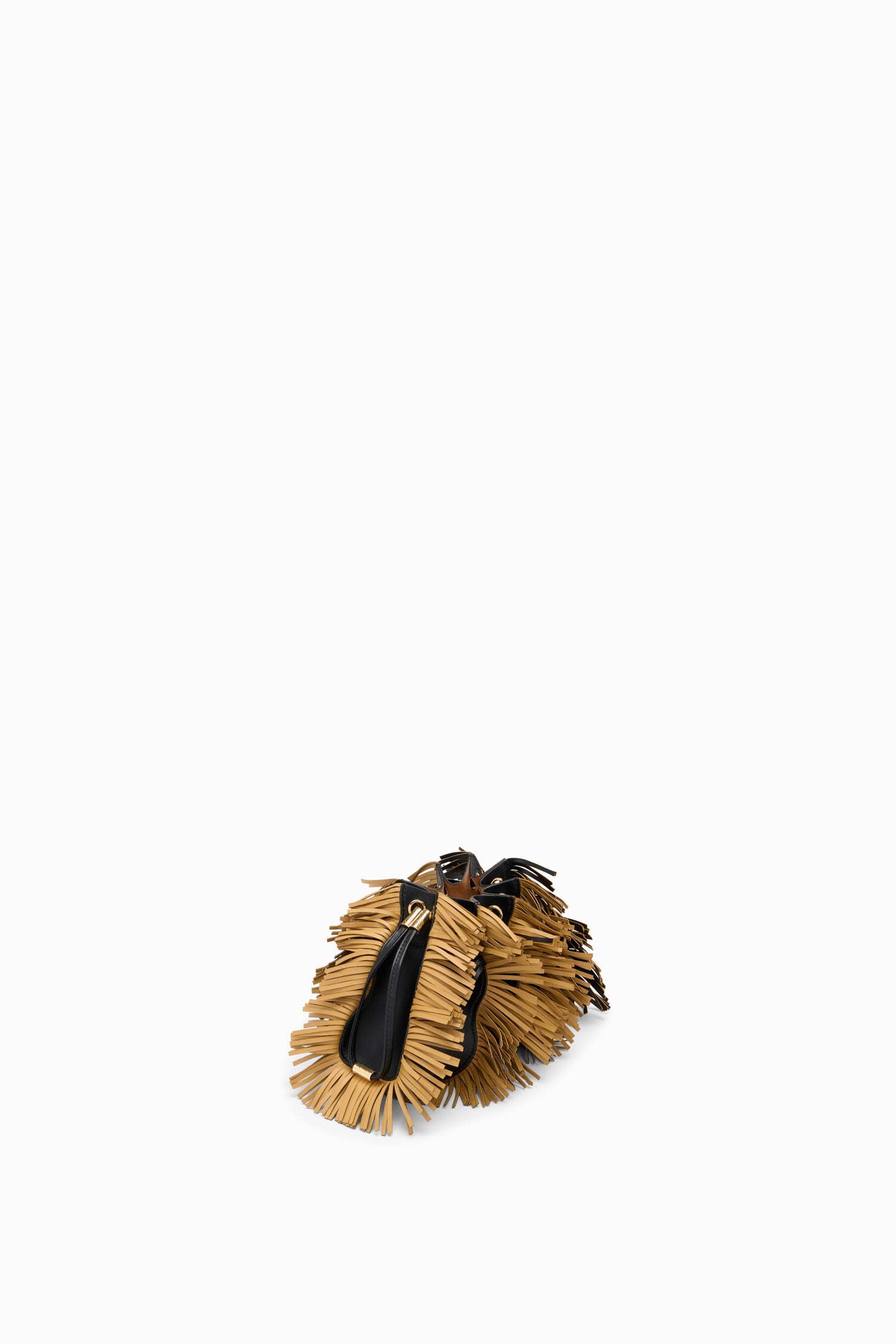 Adria Pleated Wave Crossbody - Noir Fringe