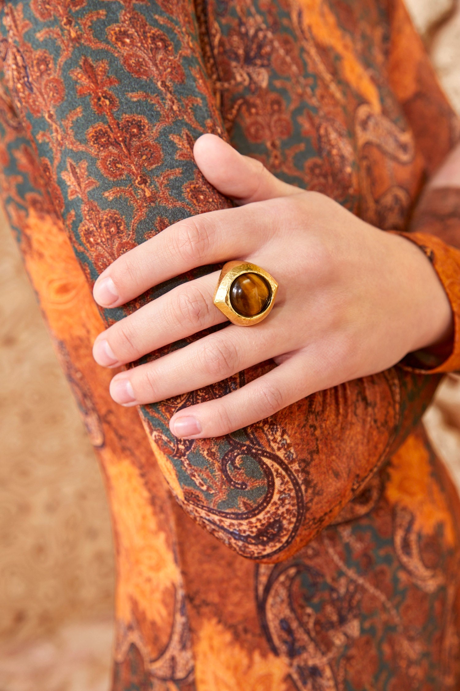 Ulla Johnson Zahiya Ring - Tiger's Eye