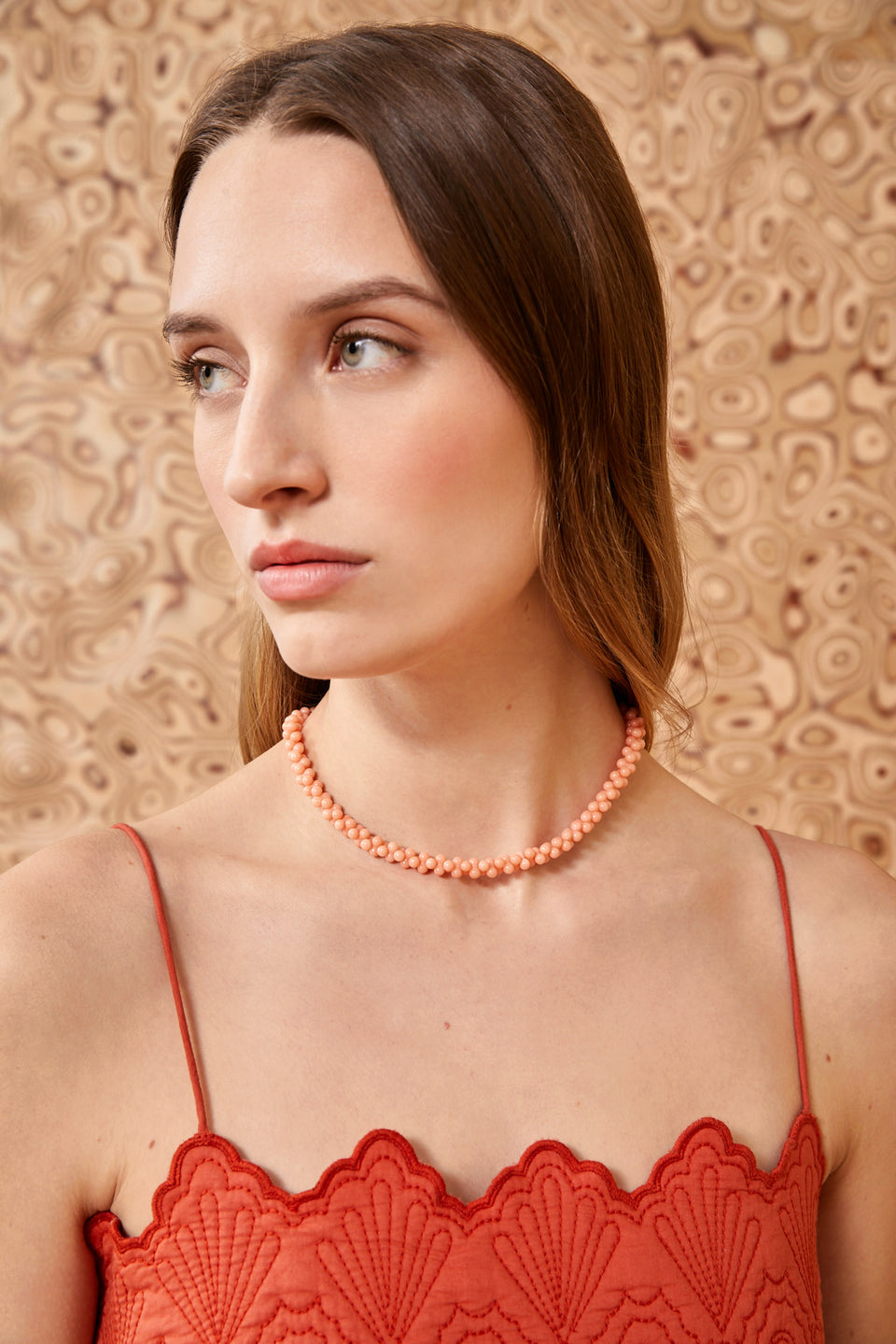 Bubble Coral Necklace - Vintage Coral