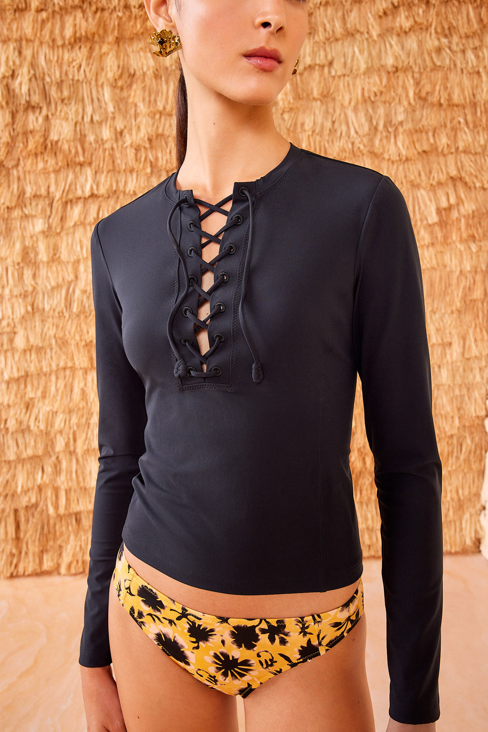 Cassia Rashguard - Noir