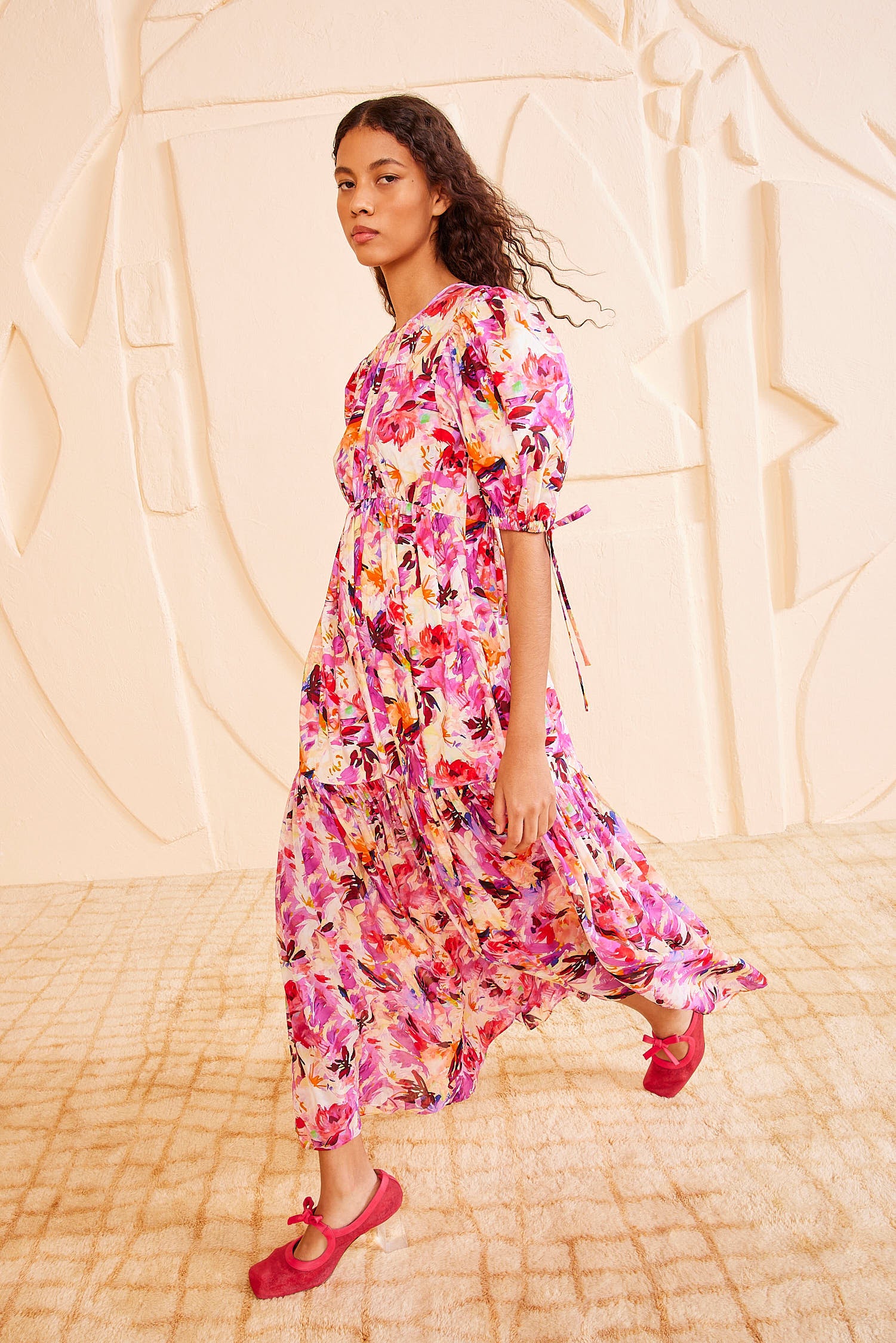 Collage Dress - Azalea