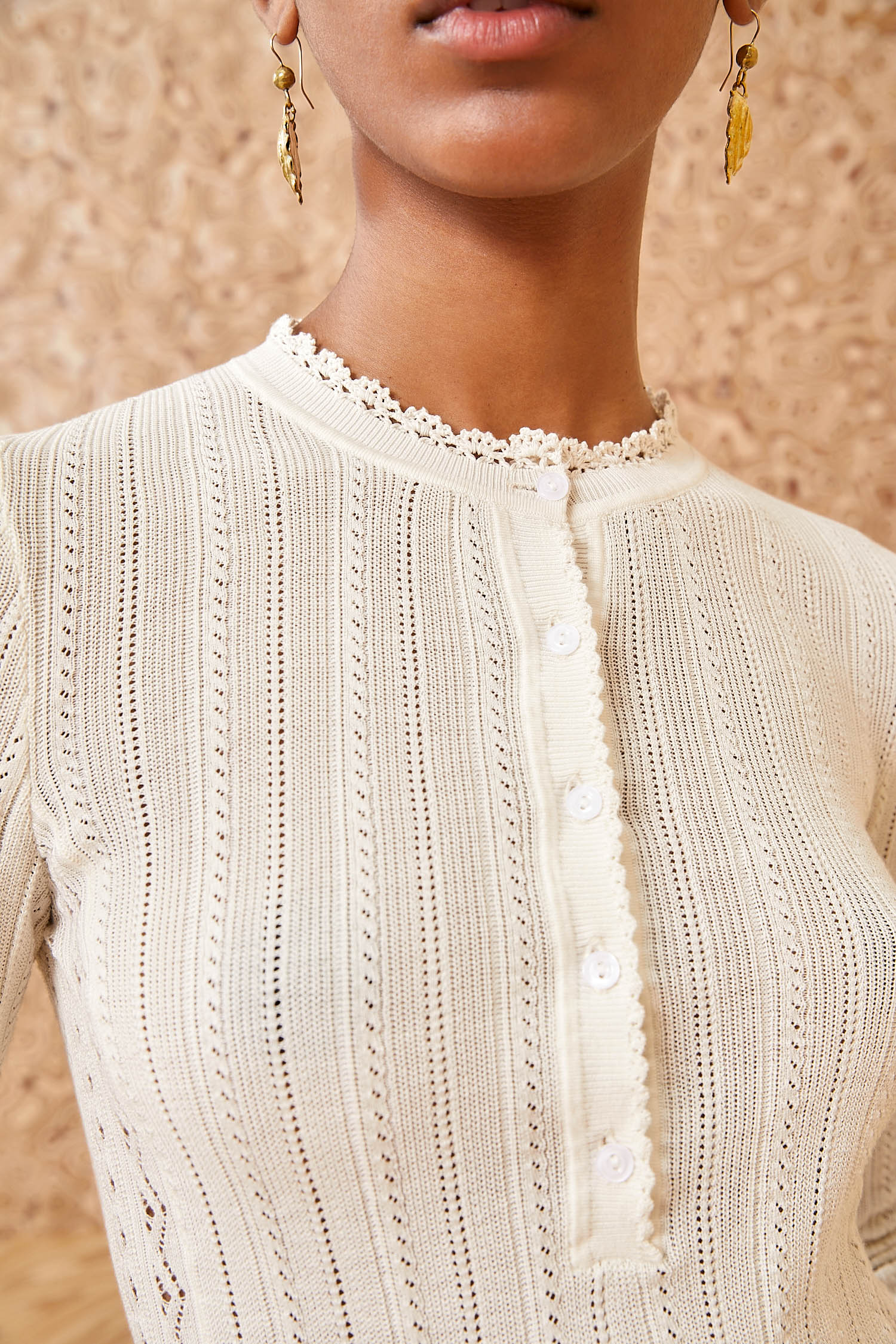 Delia Top - Alabaster