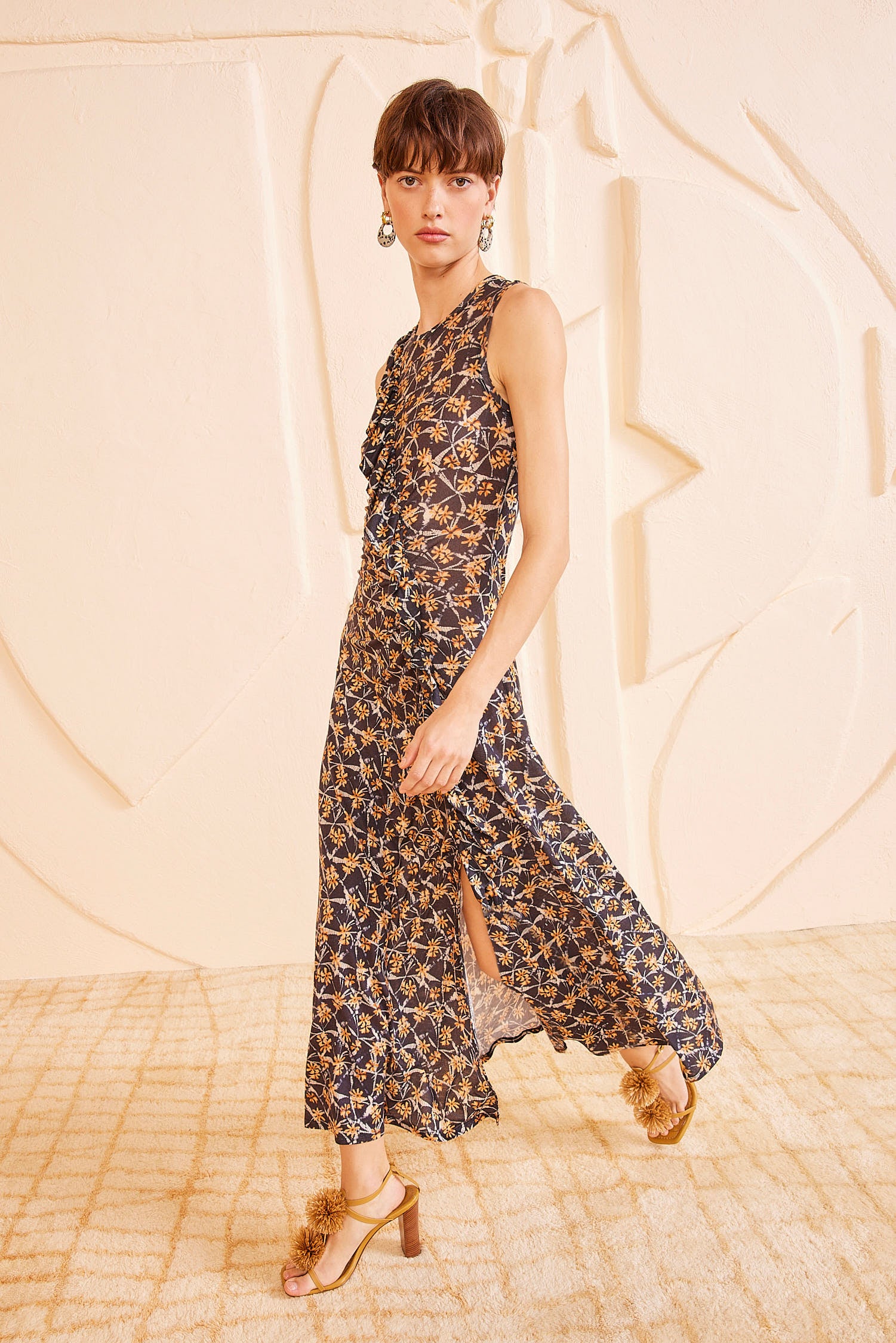 ■ULLA JOHNSON フローラル プリント コットン ミニドレス Mini Dress Ulla Johnson Cotton Dress Ulla Johnson Lila