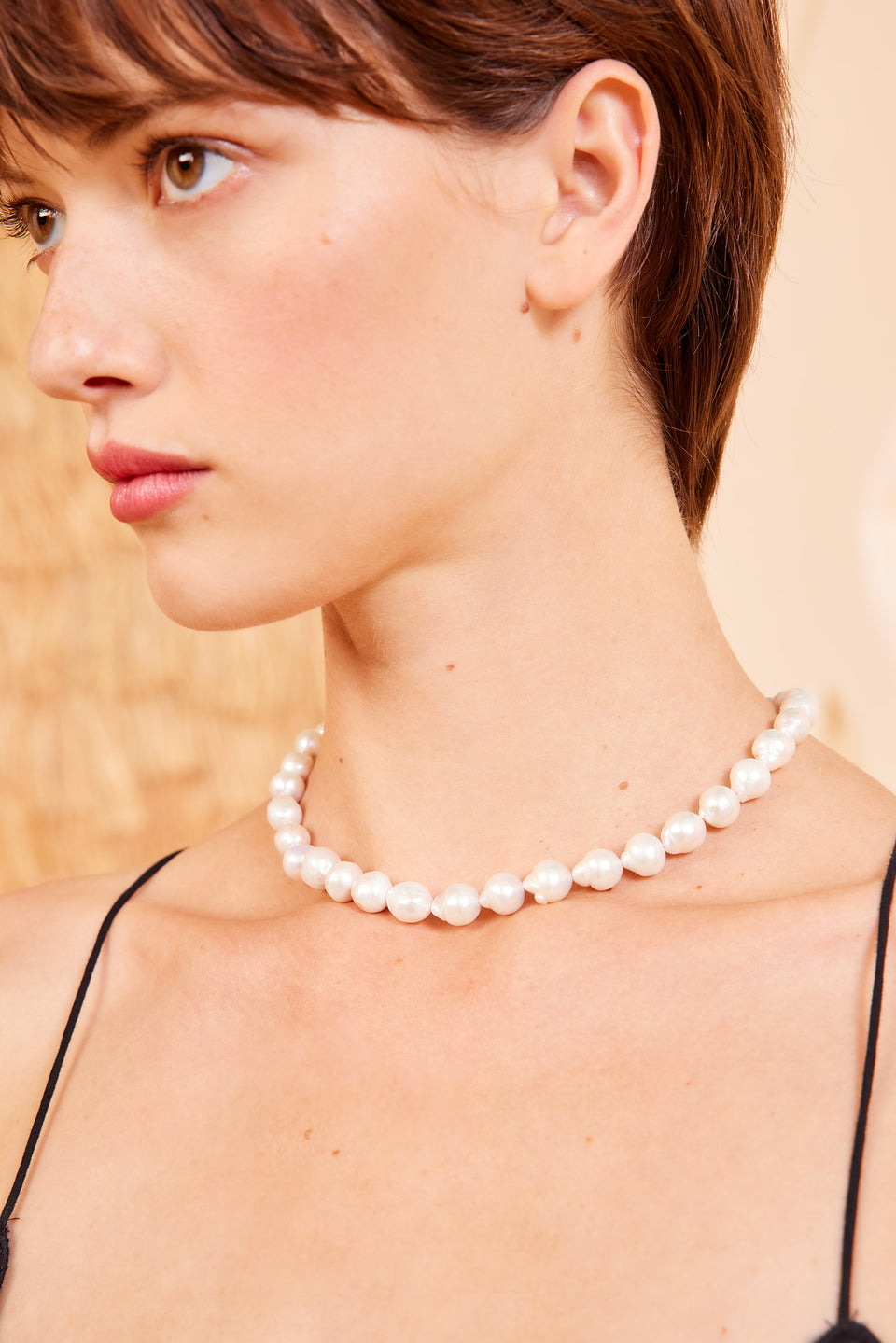 Elyse Pearl Necklace - Pearl