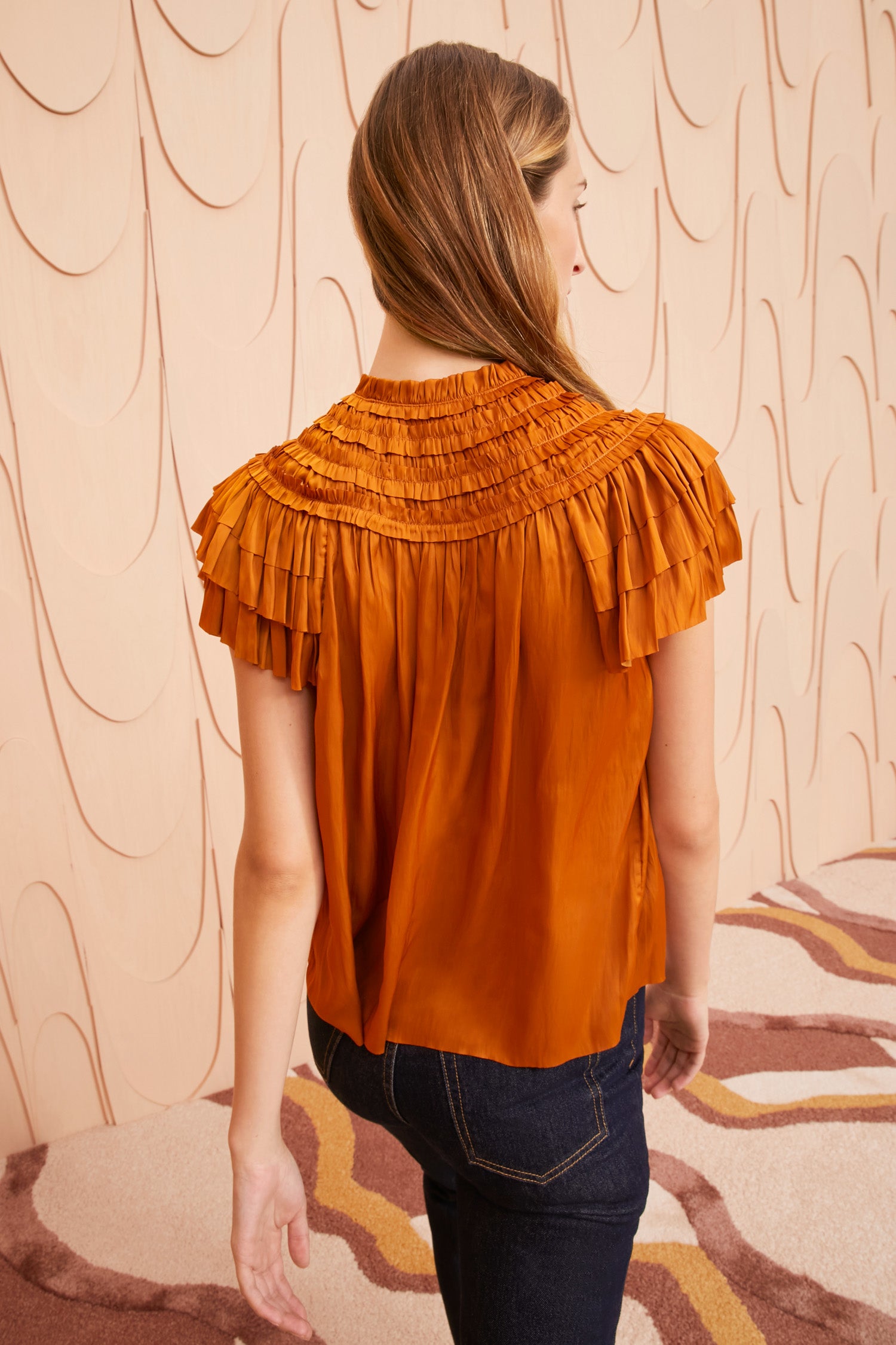 Ulla Johnson Eva Top - Goldenrod