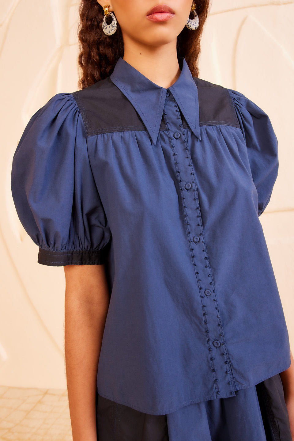 Freja Top - Twilight Colorblock