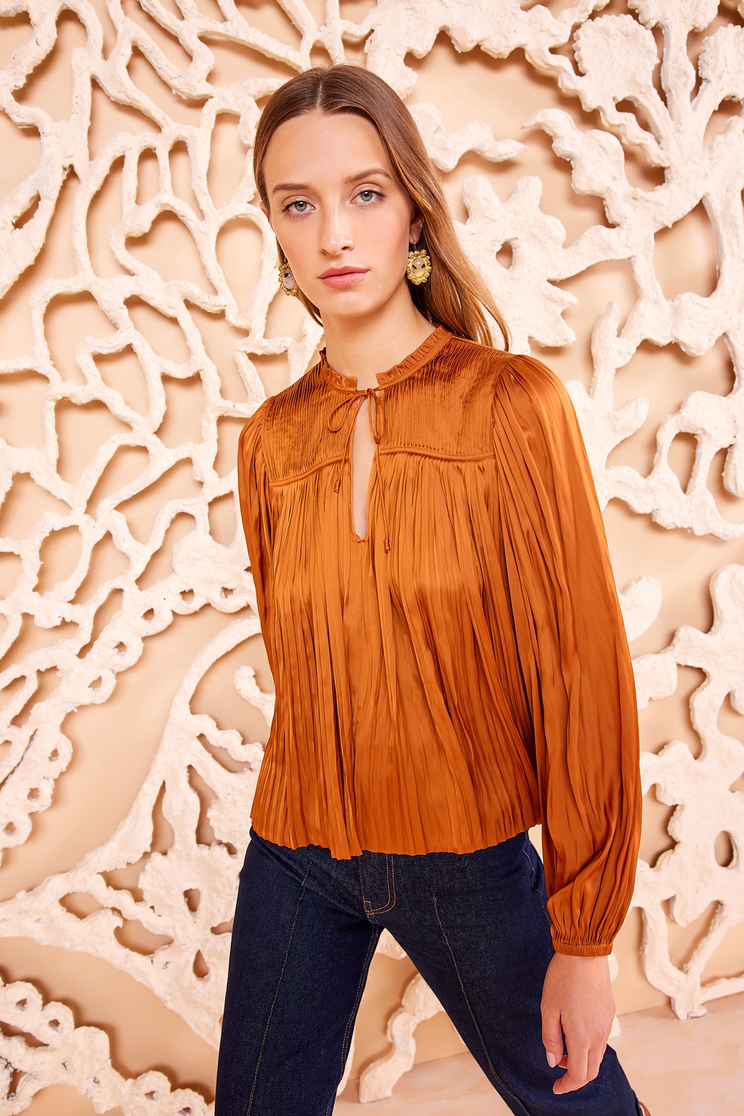 Ulla Johnson Freja Blouse - Amber