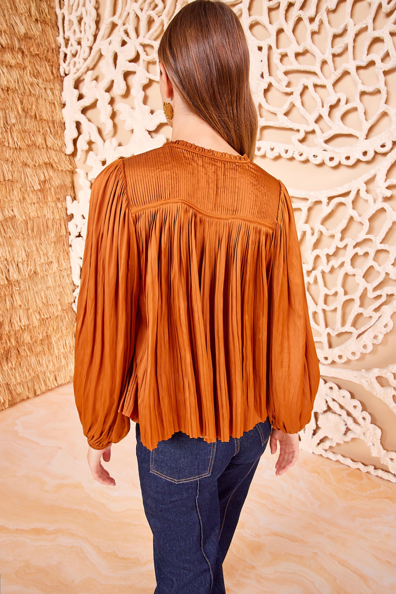 Ulla Johnson Freja Blouse - Amber