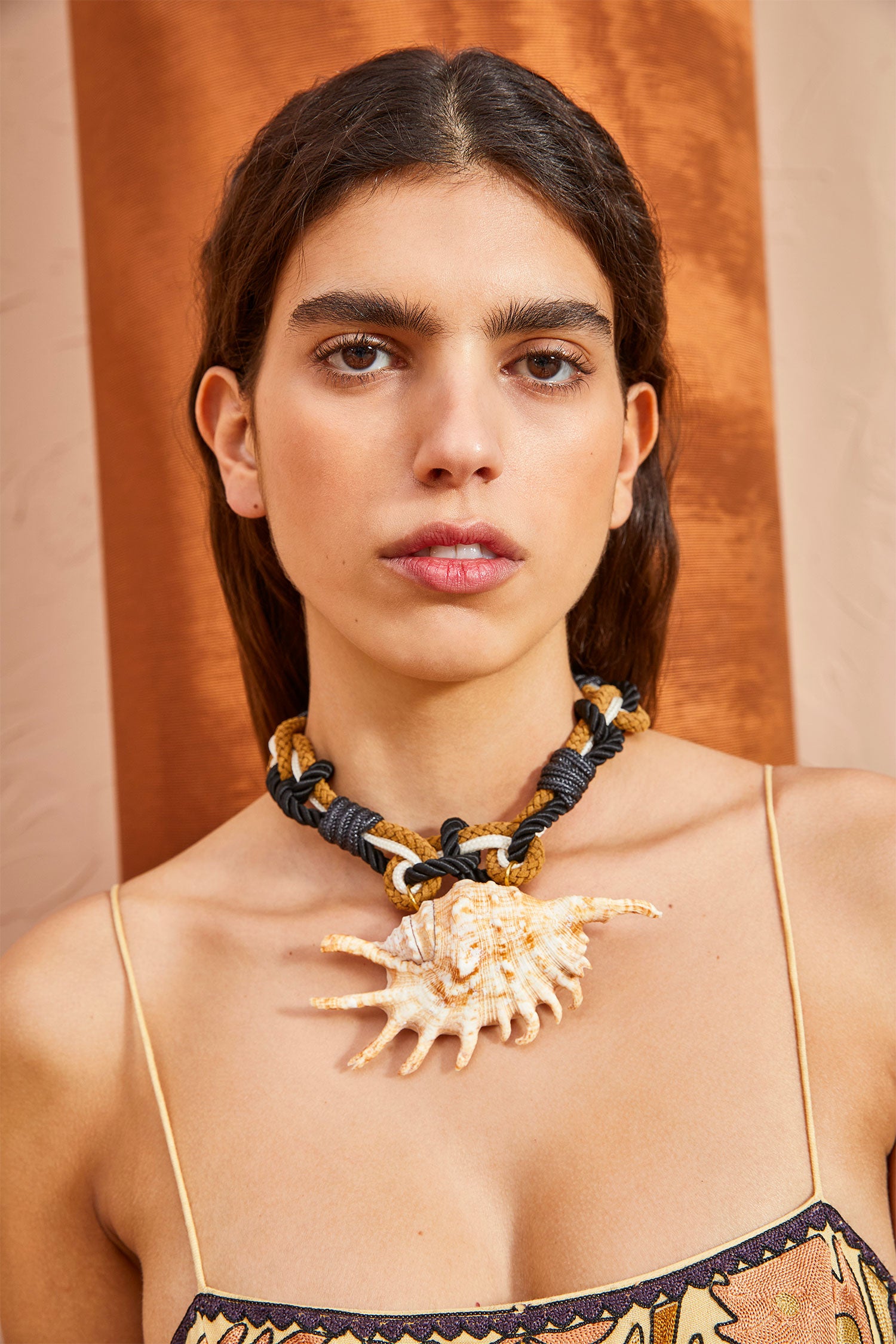 Ulla Johnson Hand Macrame Rope And Shell Necklace - Shell