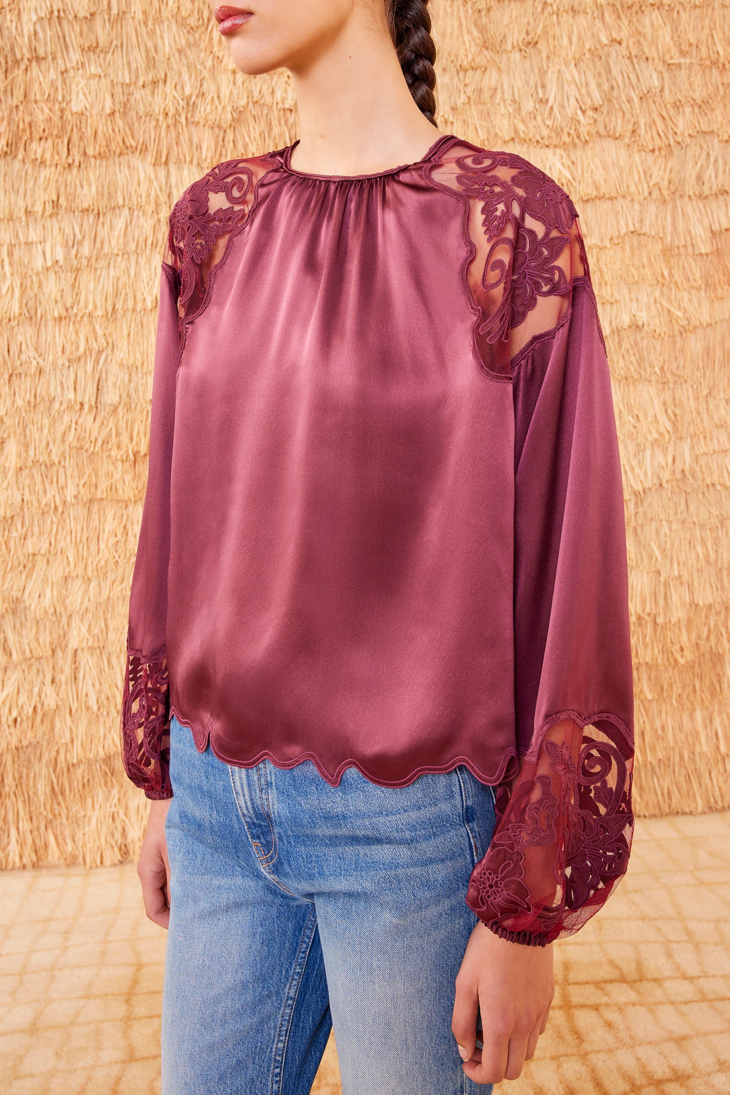 Mathilde Blouse - Amethyst