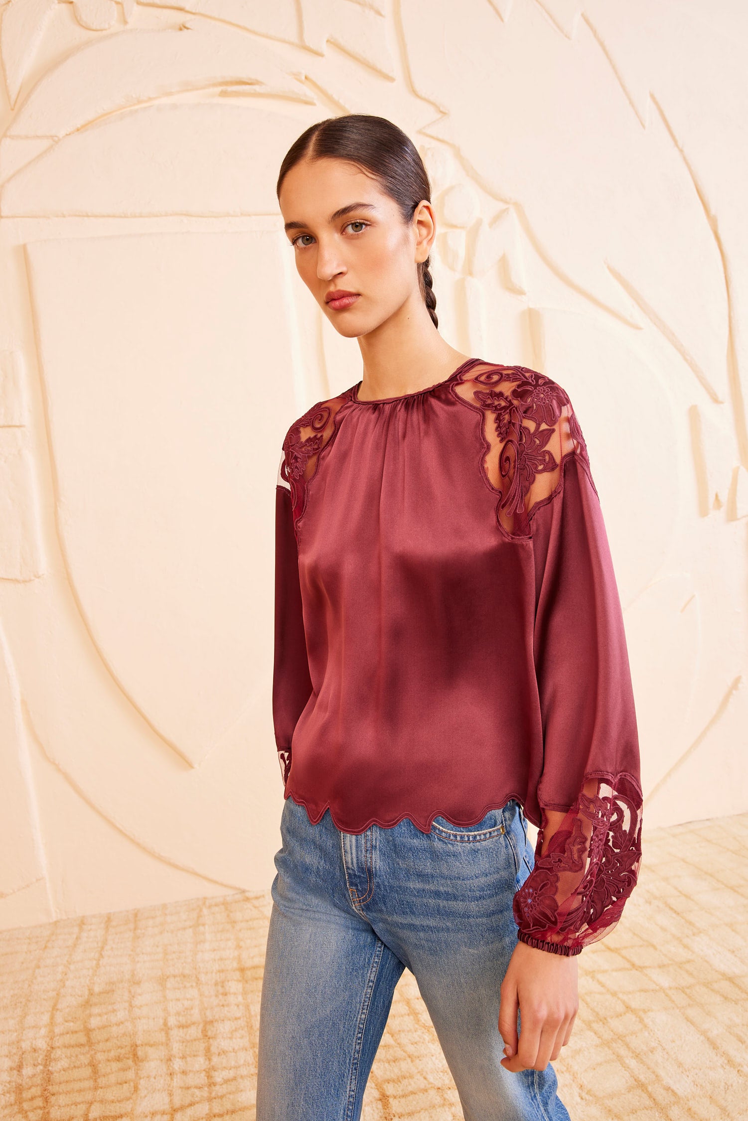 Mathilde Blouse - Amethyst