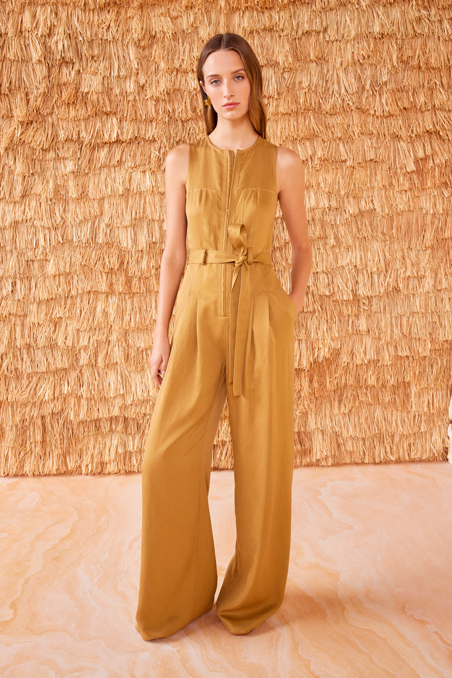 Ulla Johnson Marin Jumpsuit - Fawn