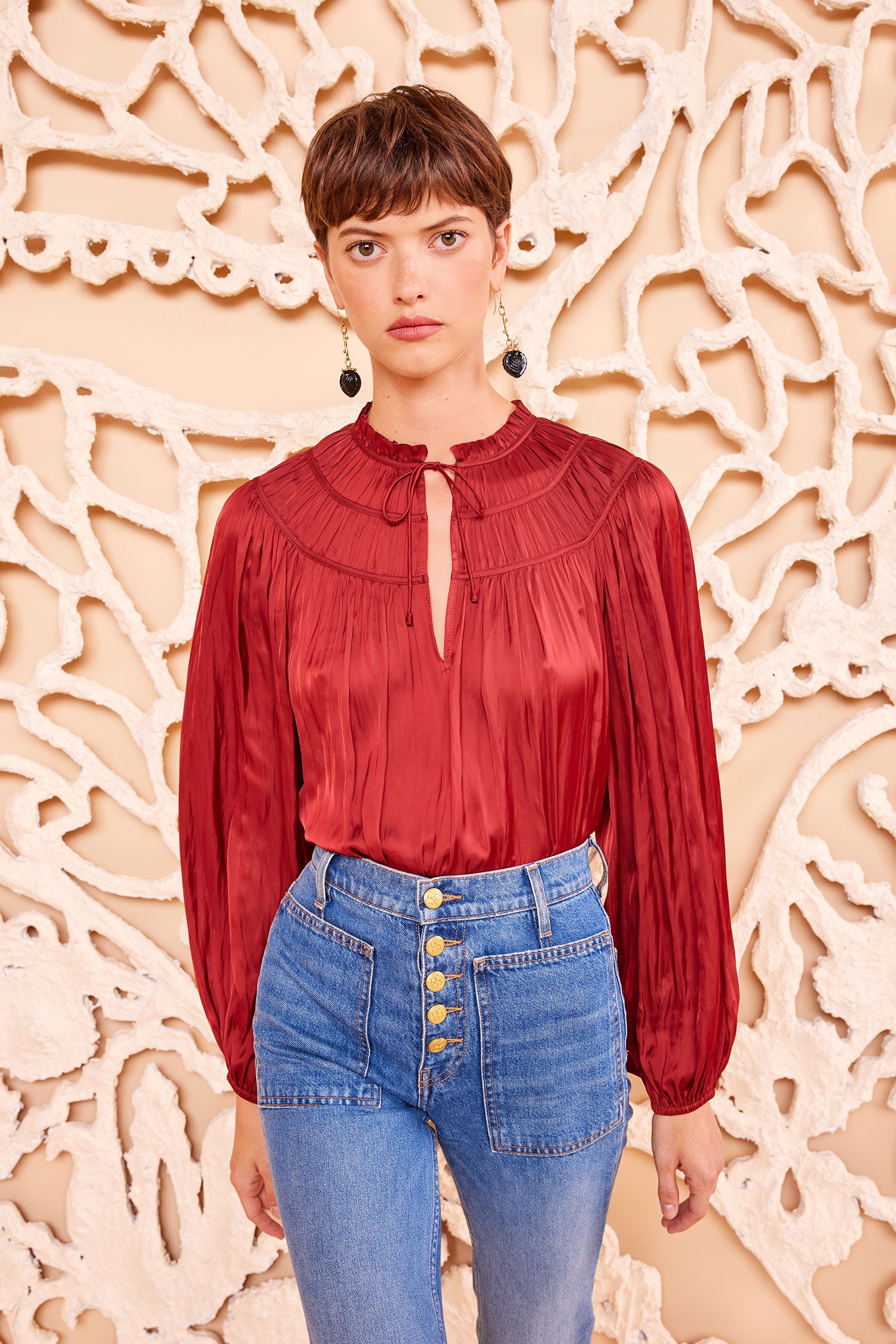 Ulla Johnson Mia Blouse - Claret