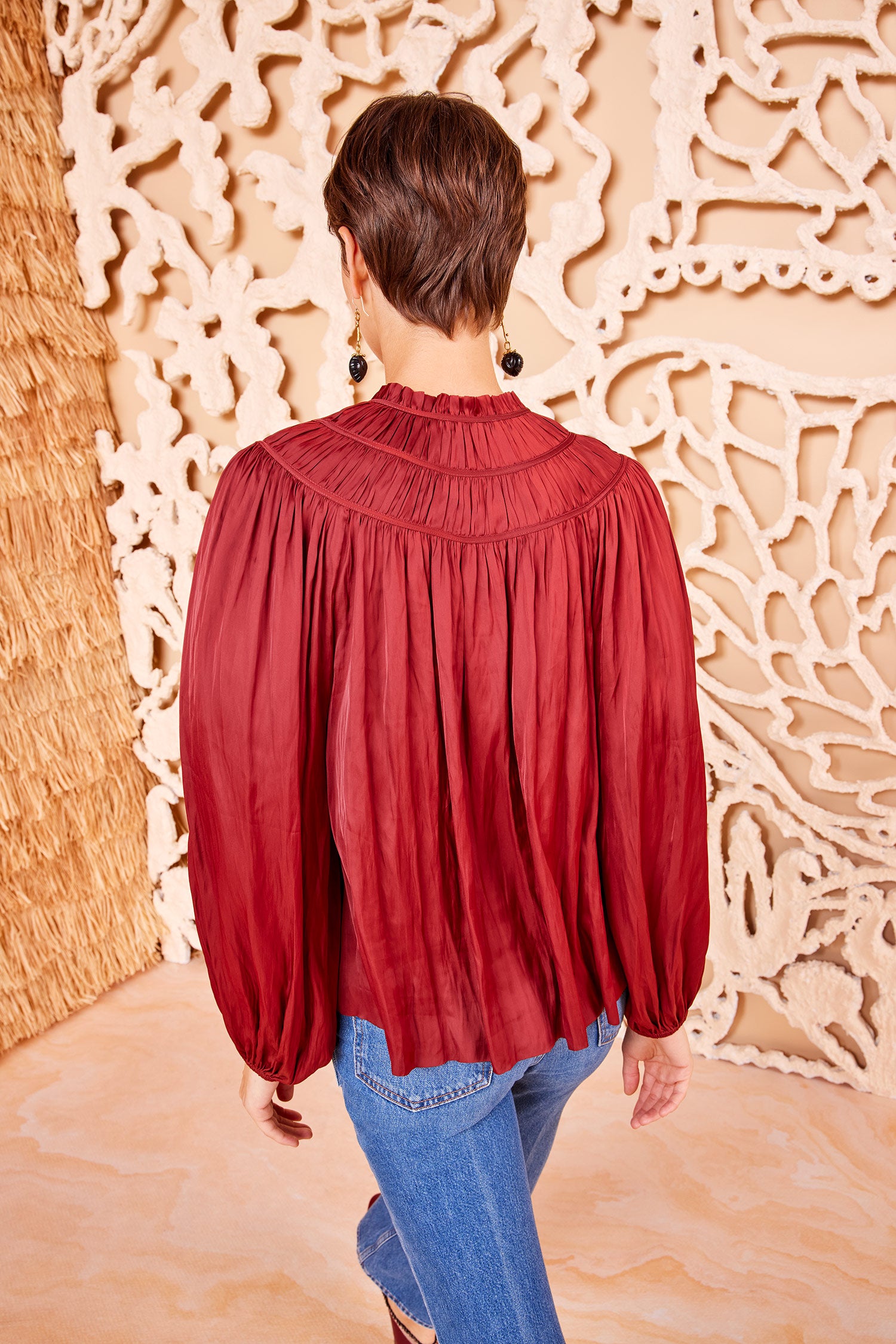 Ulla Johnson Mia Blouse - Claret