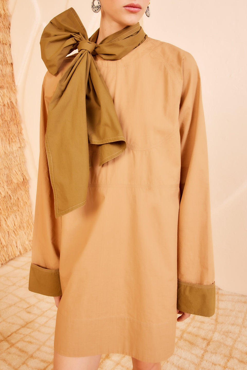 Michaela Dress - Sahara Colorblock