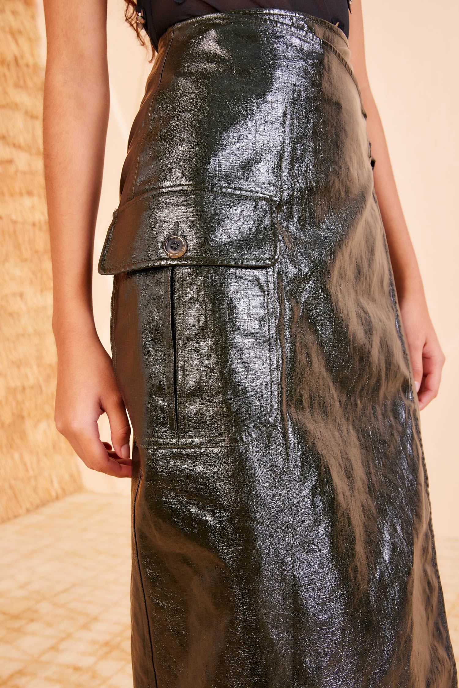 Mila Skirt - Cypress - Ulla Johnson