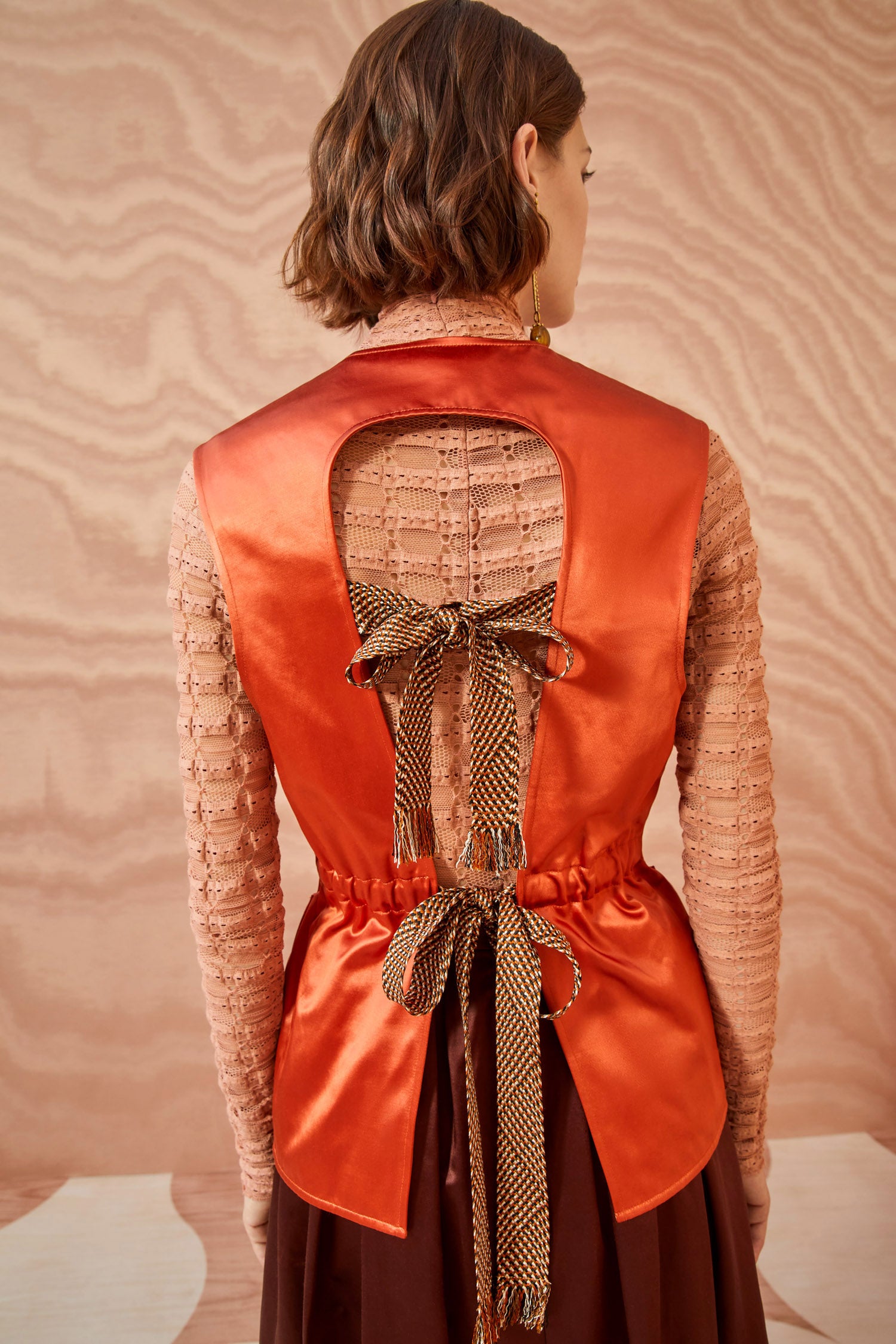 Ulla Johnson Monroe Vest - Red Oxide
