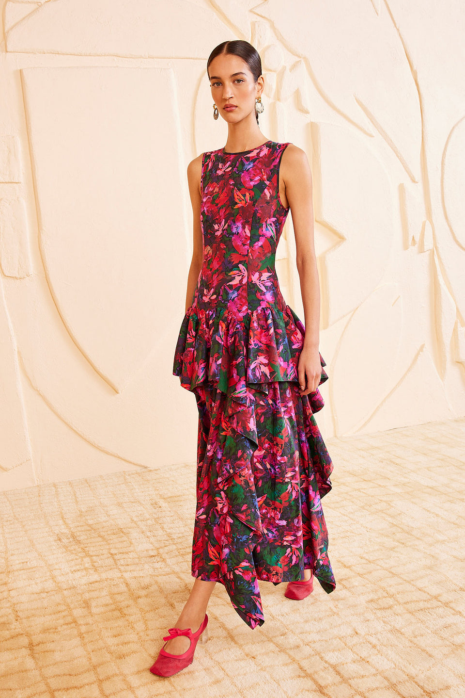 Mural Dress - Hibiscus