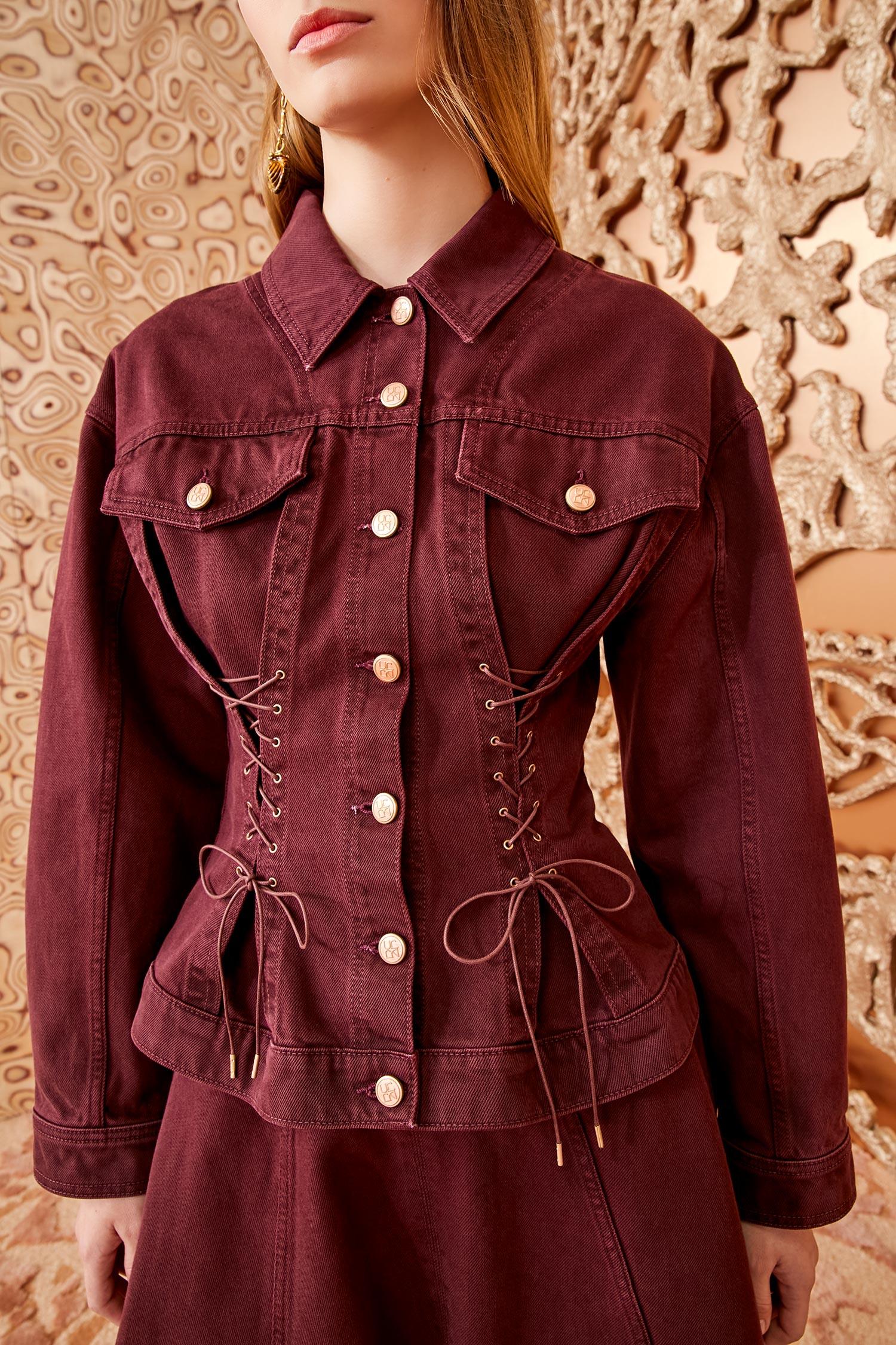 Ulla Johnson Naomi Jacket - Claret Wash