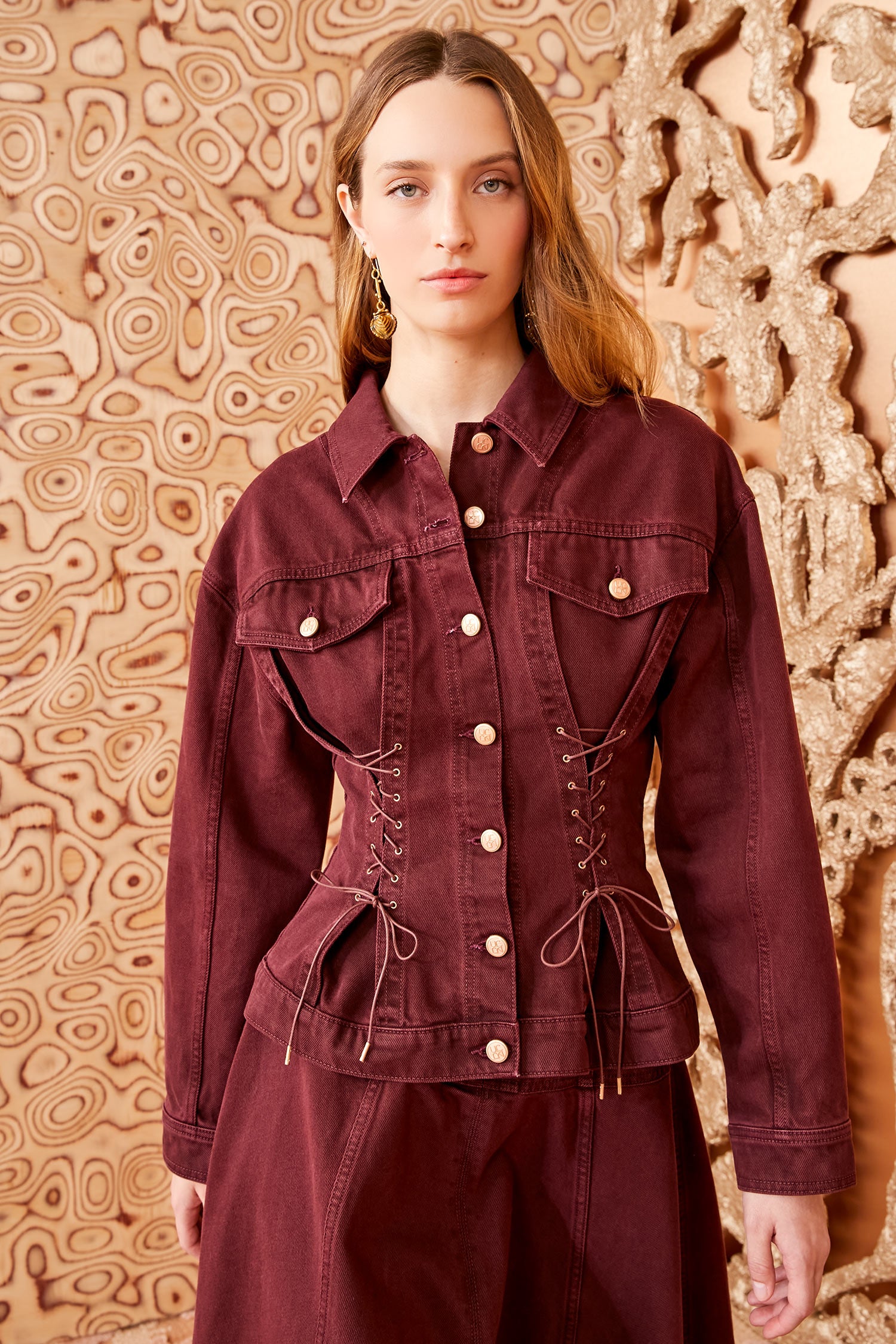 Ulla Johnson Naomi Jacket - Claret Wash