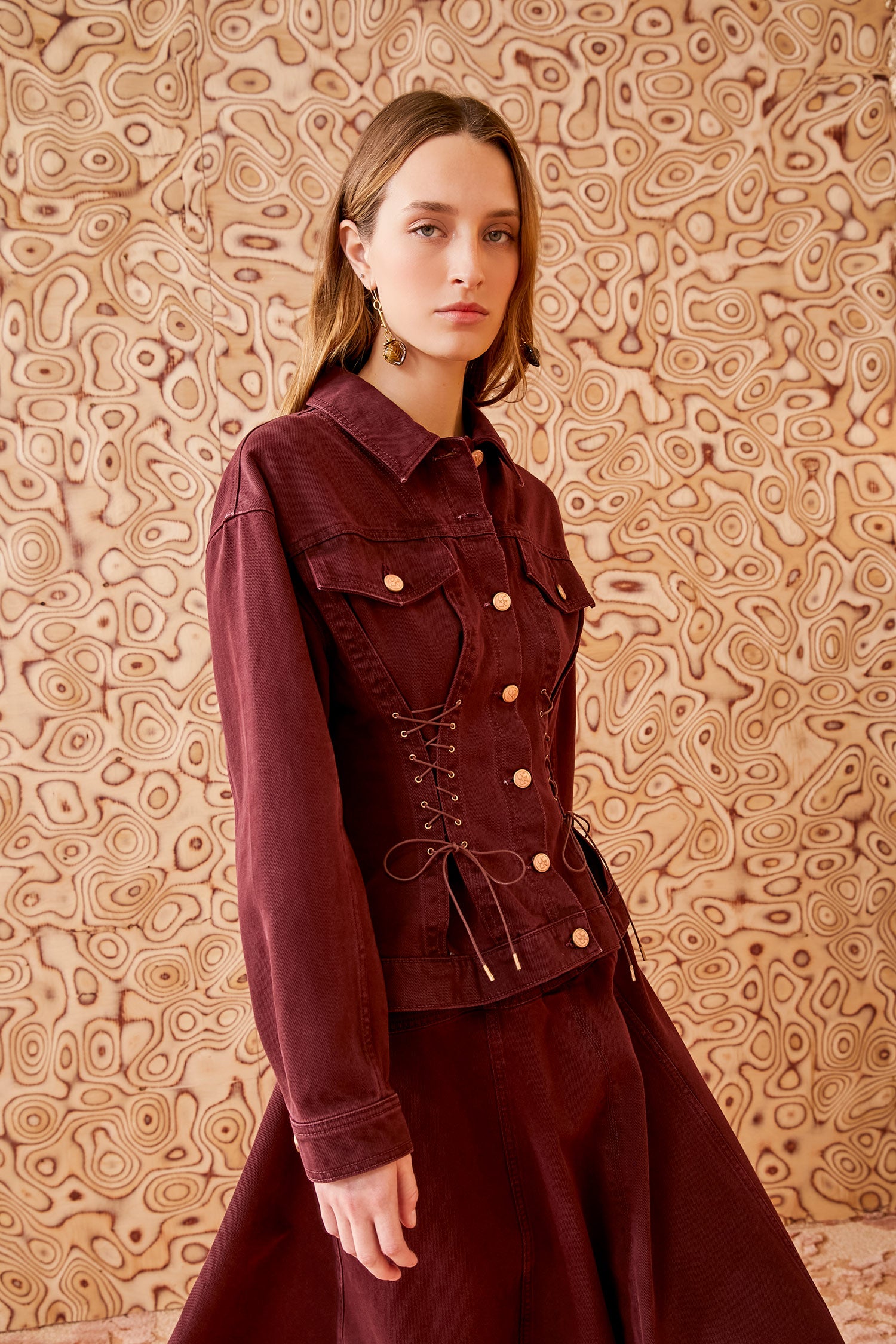 Ulla Johnson Naomi Jacket - Claret Wash